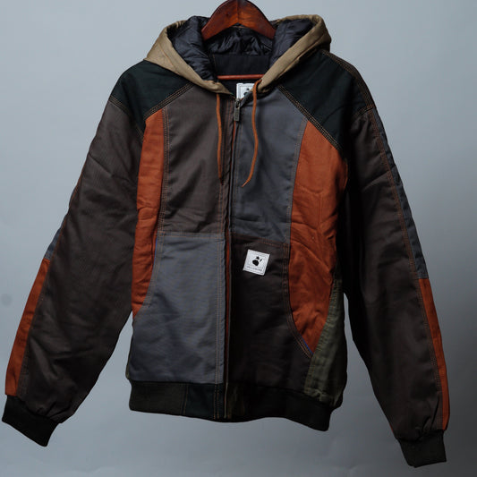 Workwear Colorblock Hooded Jacket Size XL