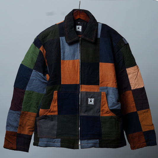 Upcycled Patchwork Jacket Size M