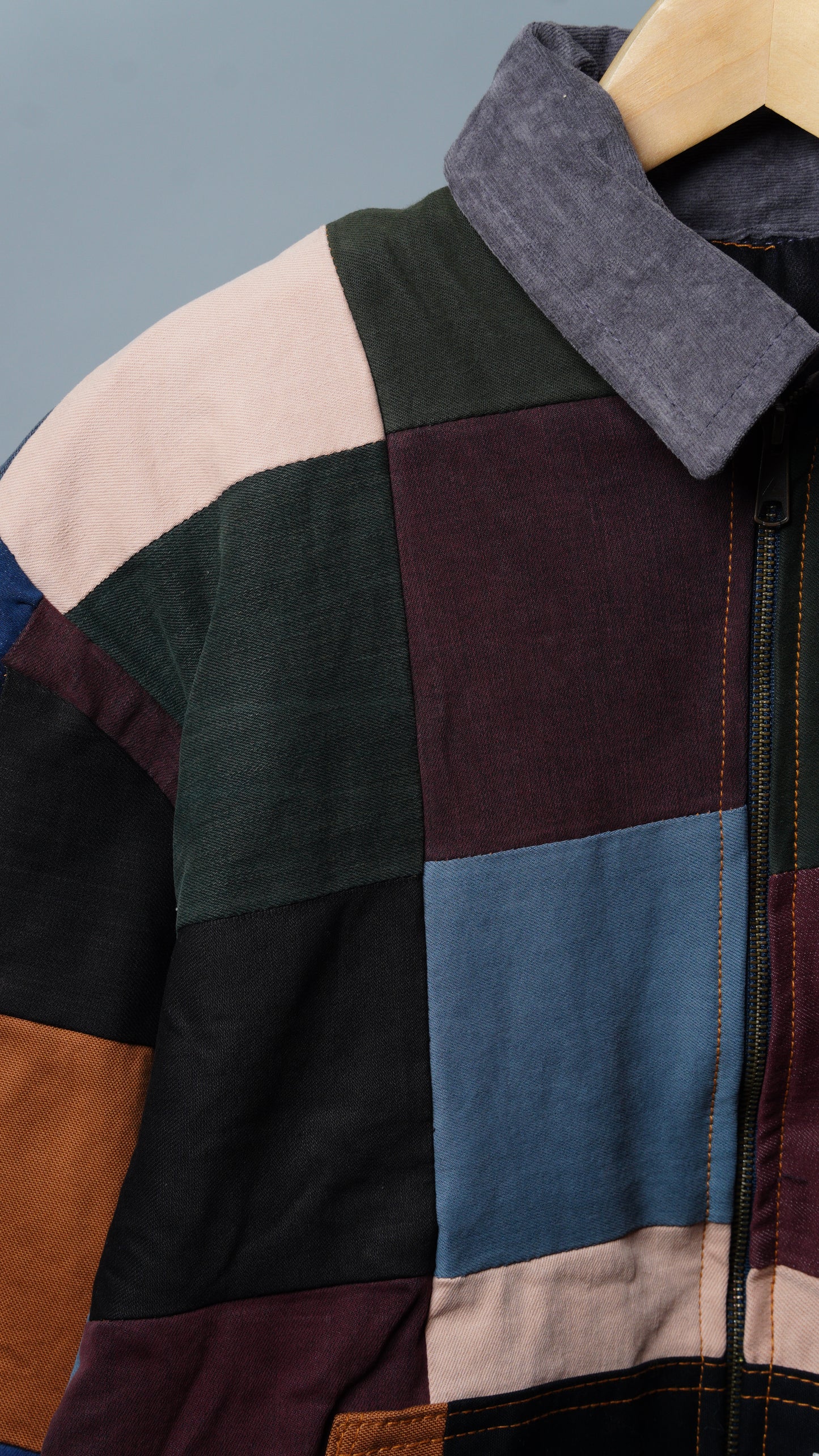 Upcycled Patchwork Jacket Size M