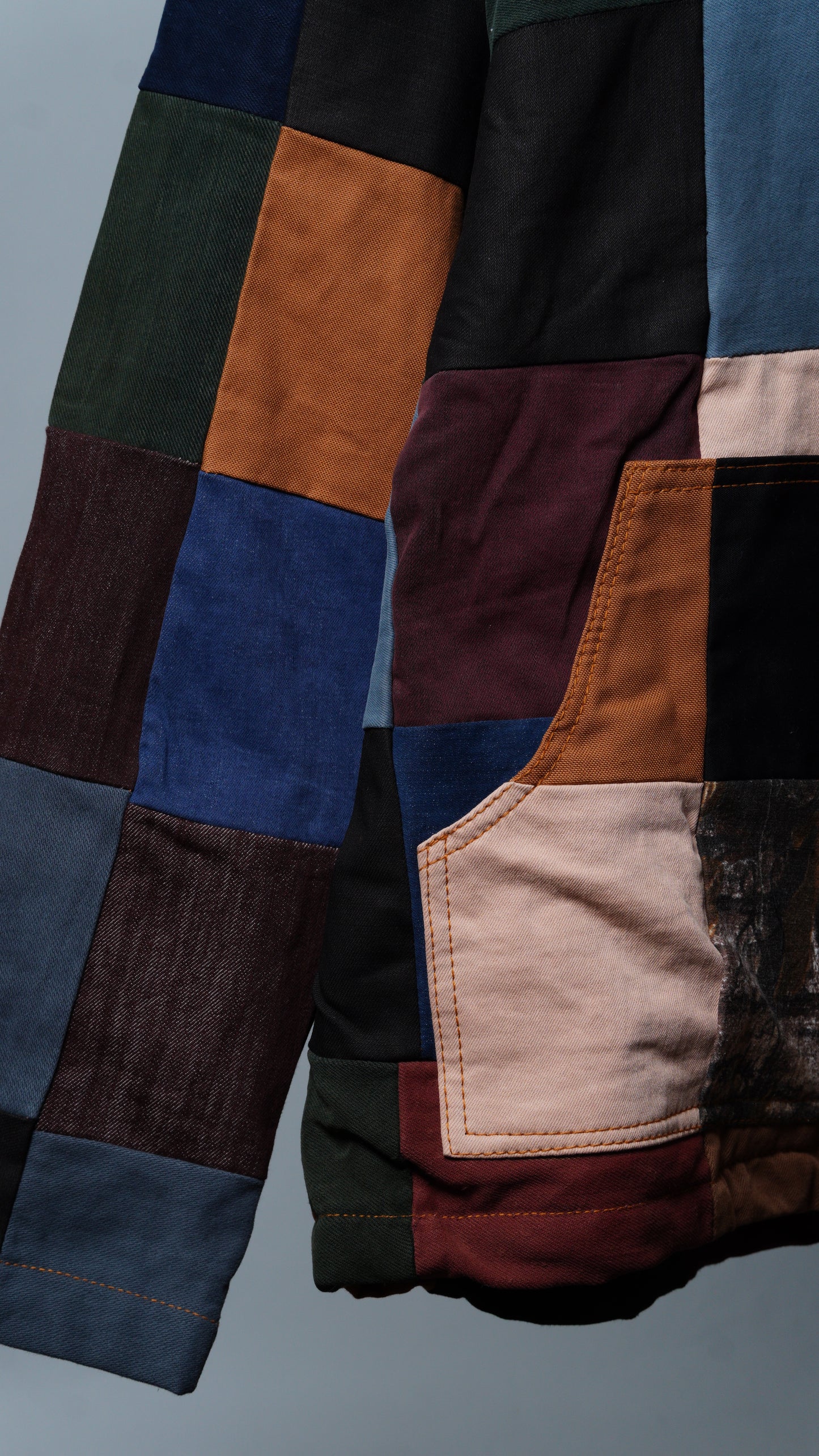 Upcycled Patchwork Jacket Size M