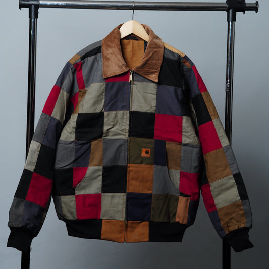 Checkered Patchwork Jacket Size L