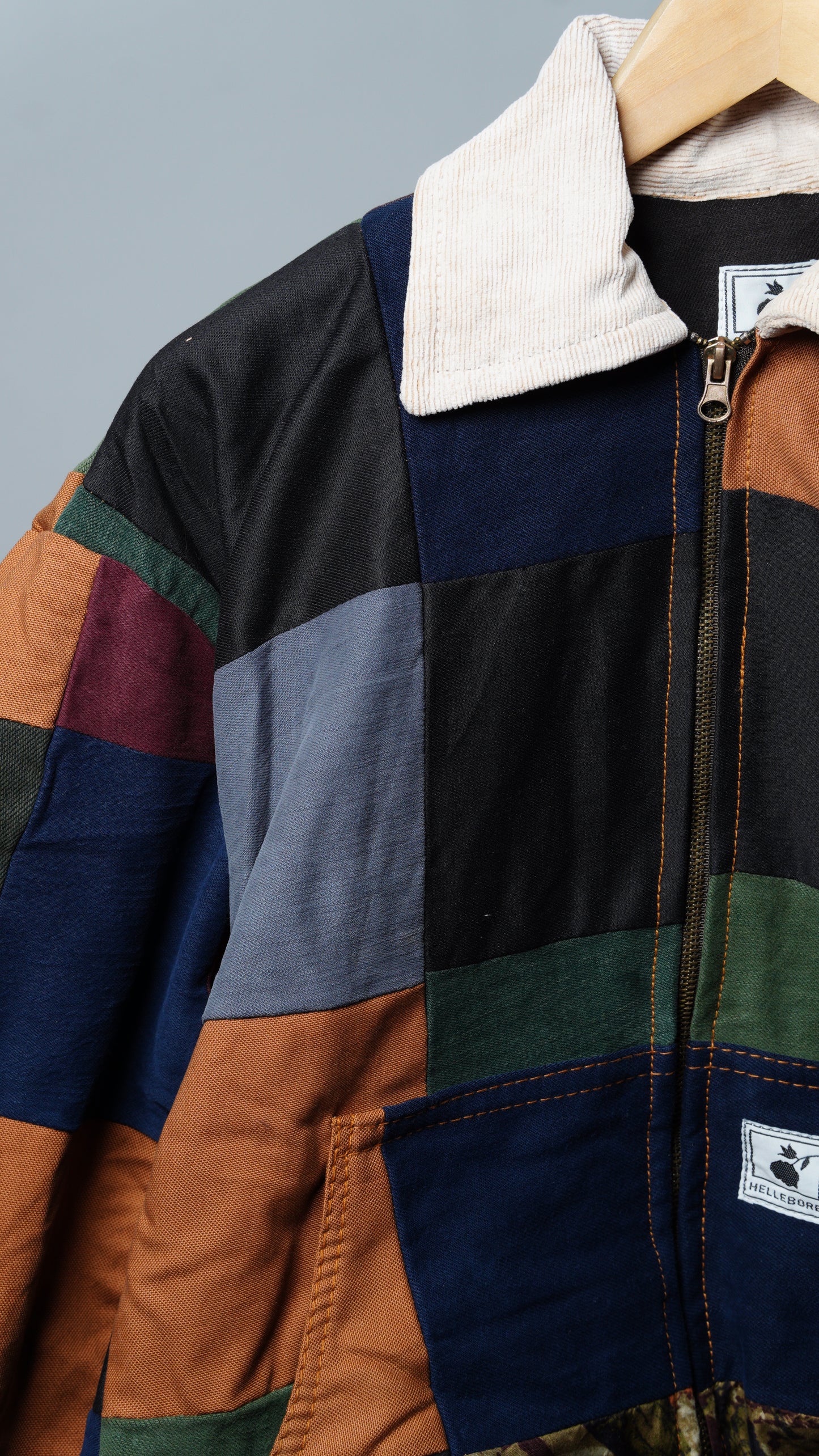 Upcycled Patchwork Jacket Size S