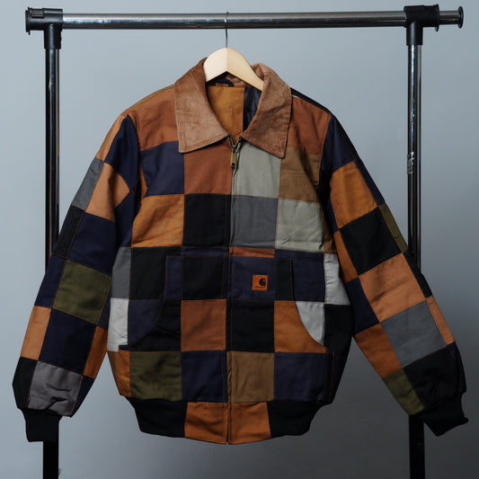 Checkered Patchwork Jacket Size M