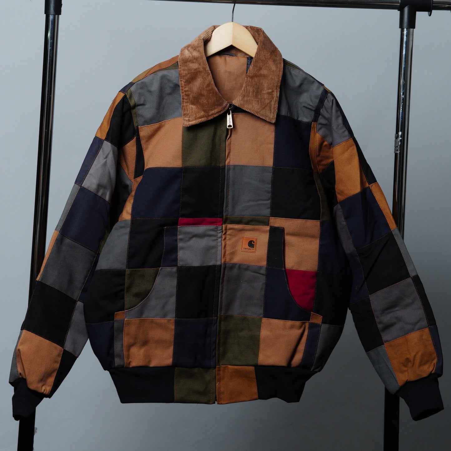 Checkered Patchwork Jacket Size M