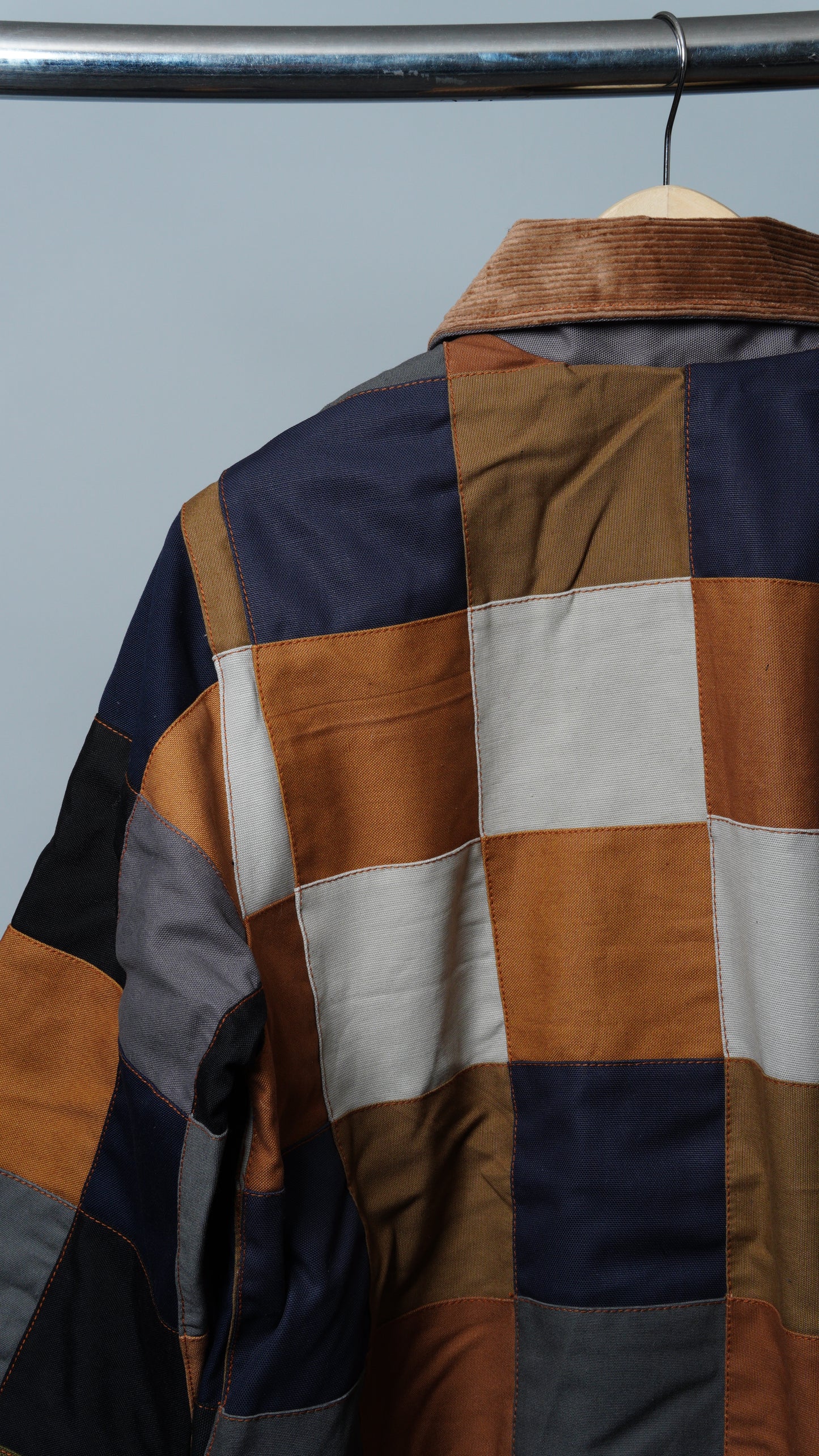 Checkered Patchwork Jacket Size M