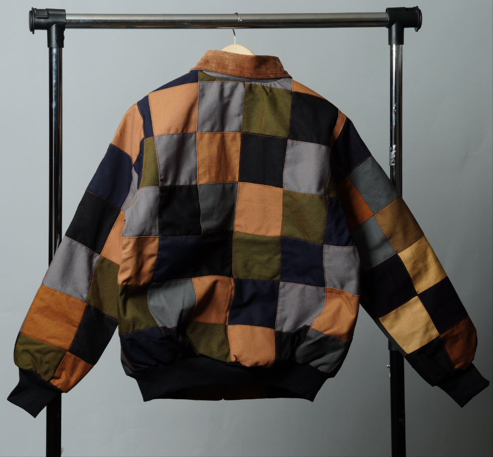 Checkered Patchwork Jacket Size M