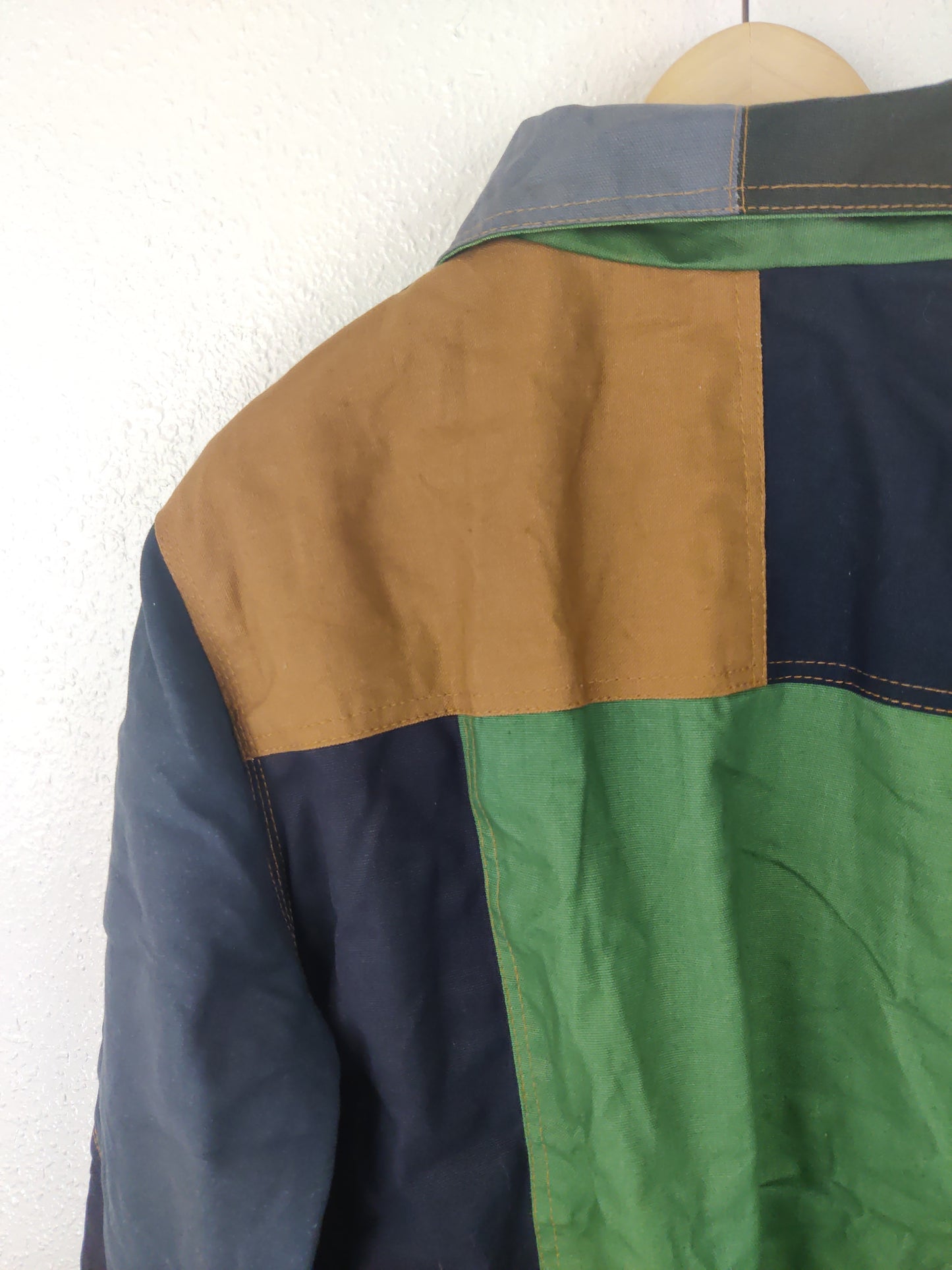 Patch Pocket Colorblock Jacket Size M