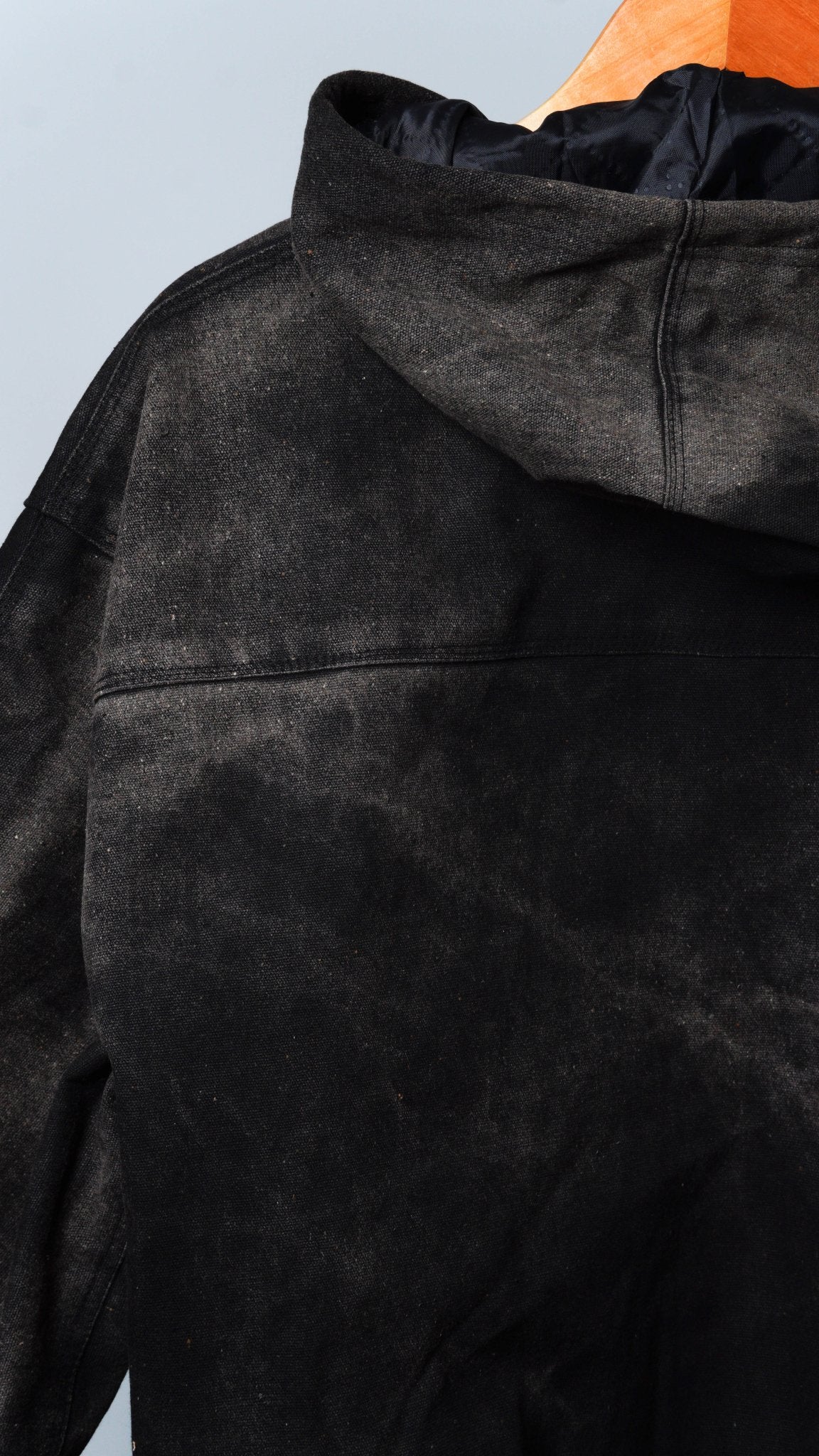 Acid Wash Hooded Jacket - The Hellebore Shop