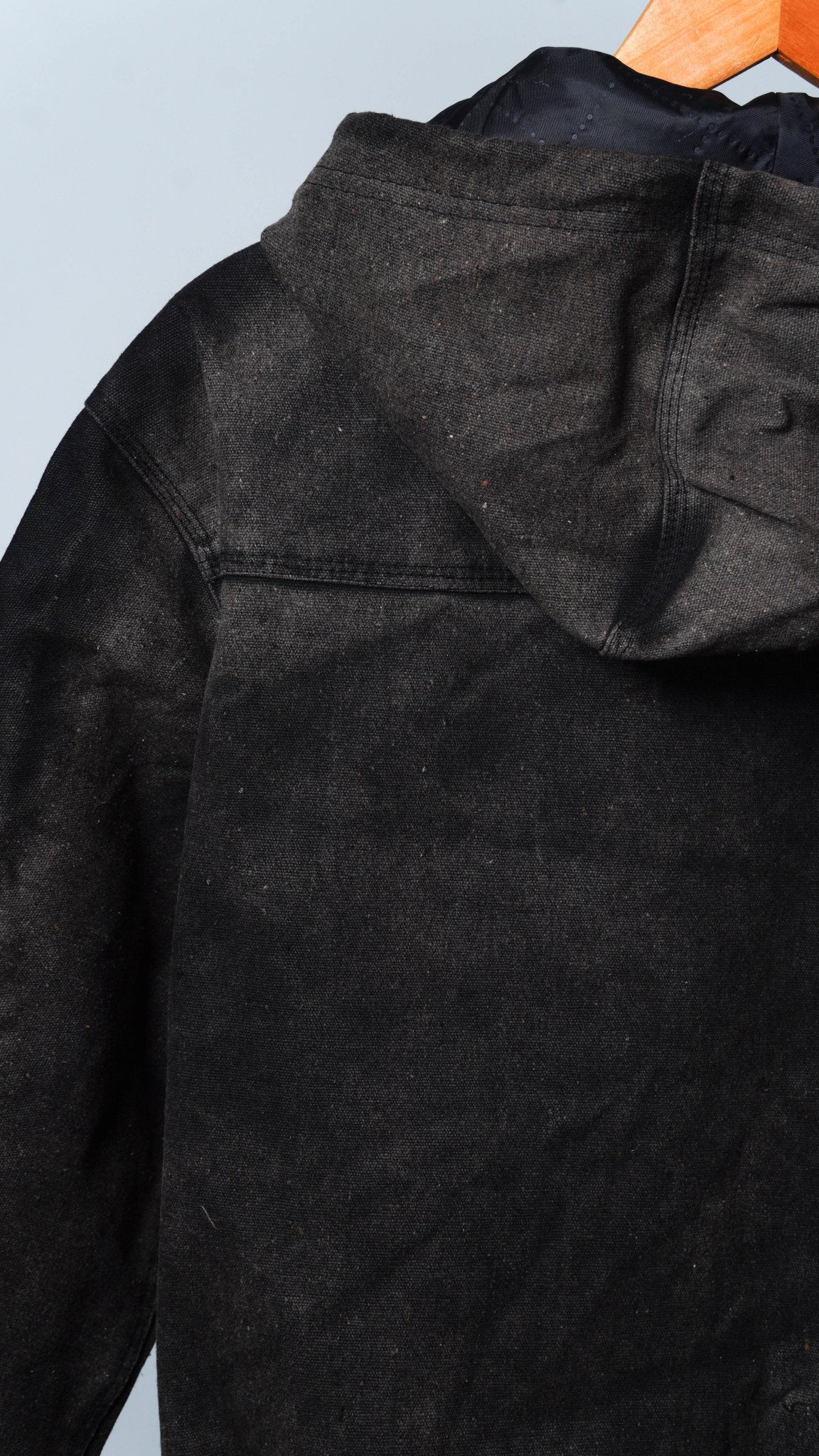 Acid Wash Hooded Jacket - The Hellebore Shop