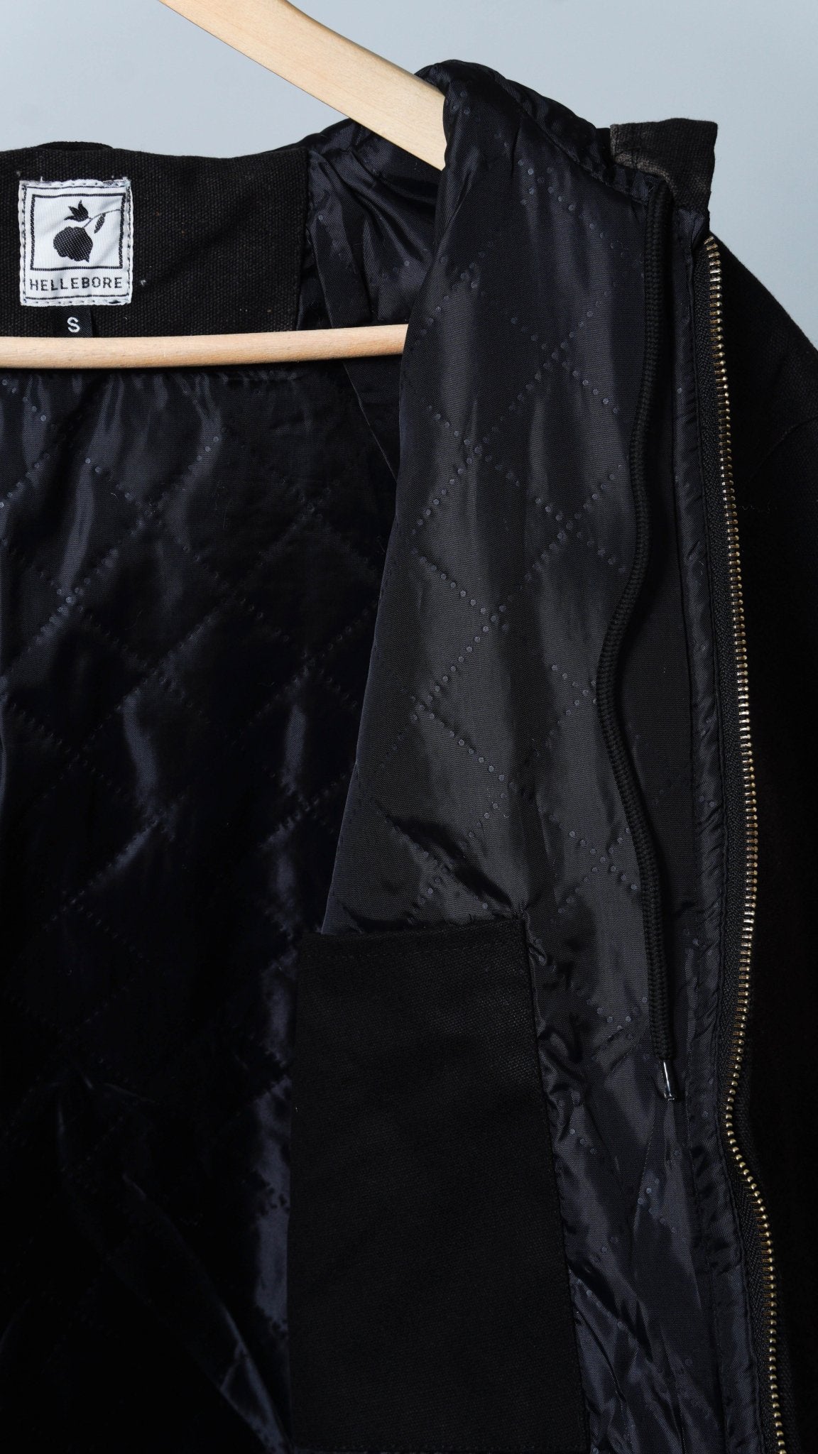 Acid Wash Hooded Jacket - The Hellebore Shop