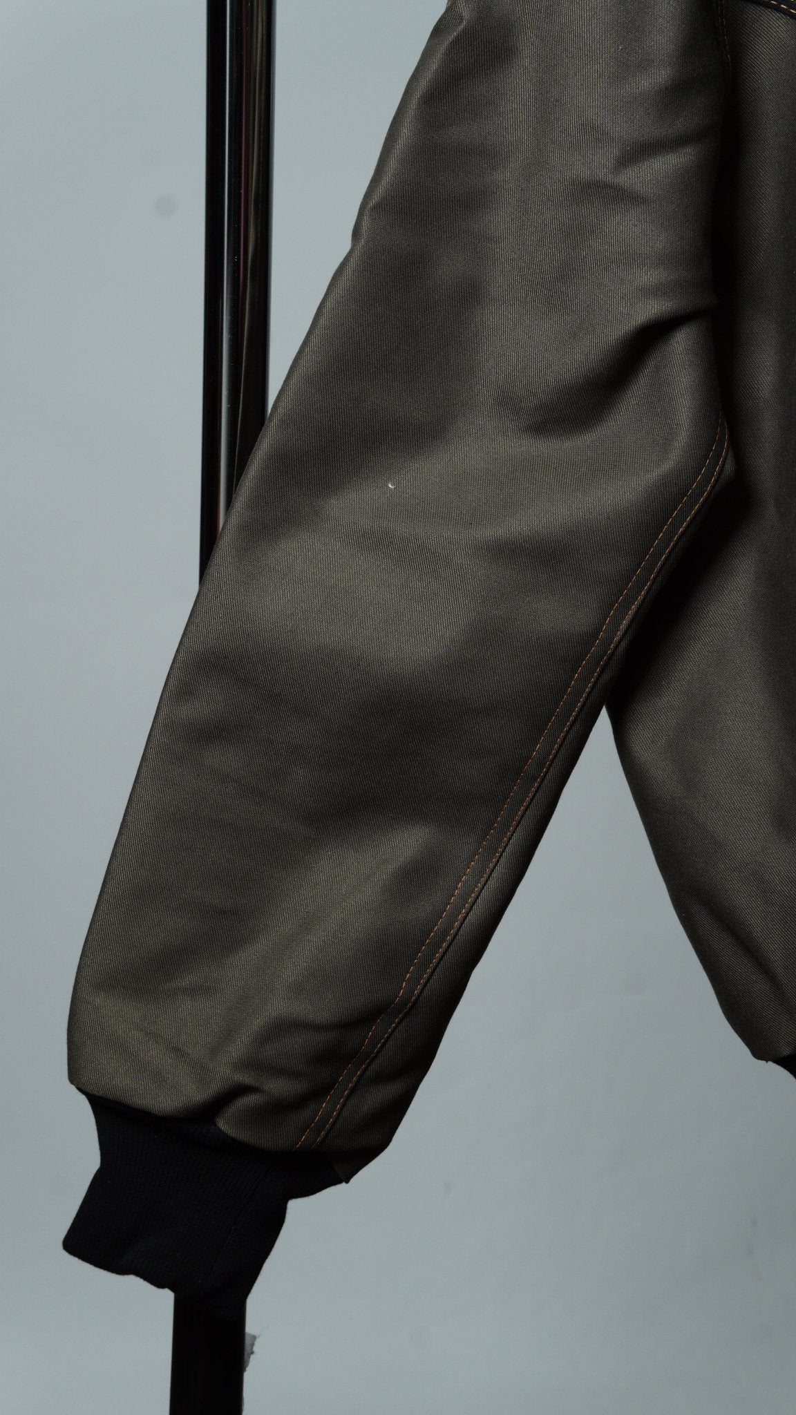 Black & Gray Colorblock Workwear Jacket - The Hellebore Shop