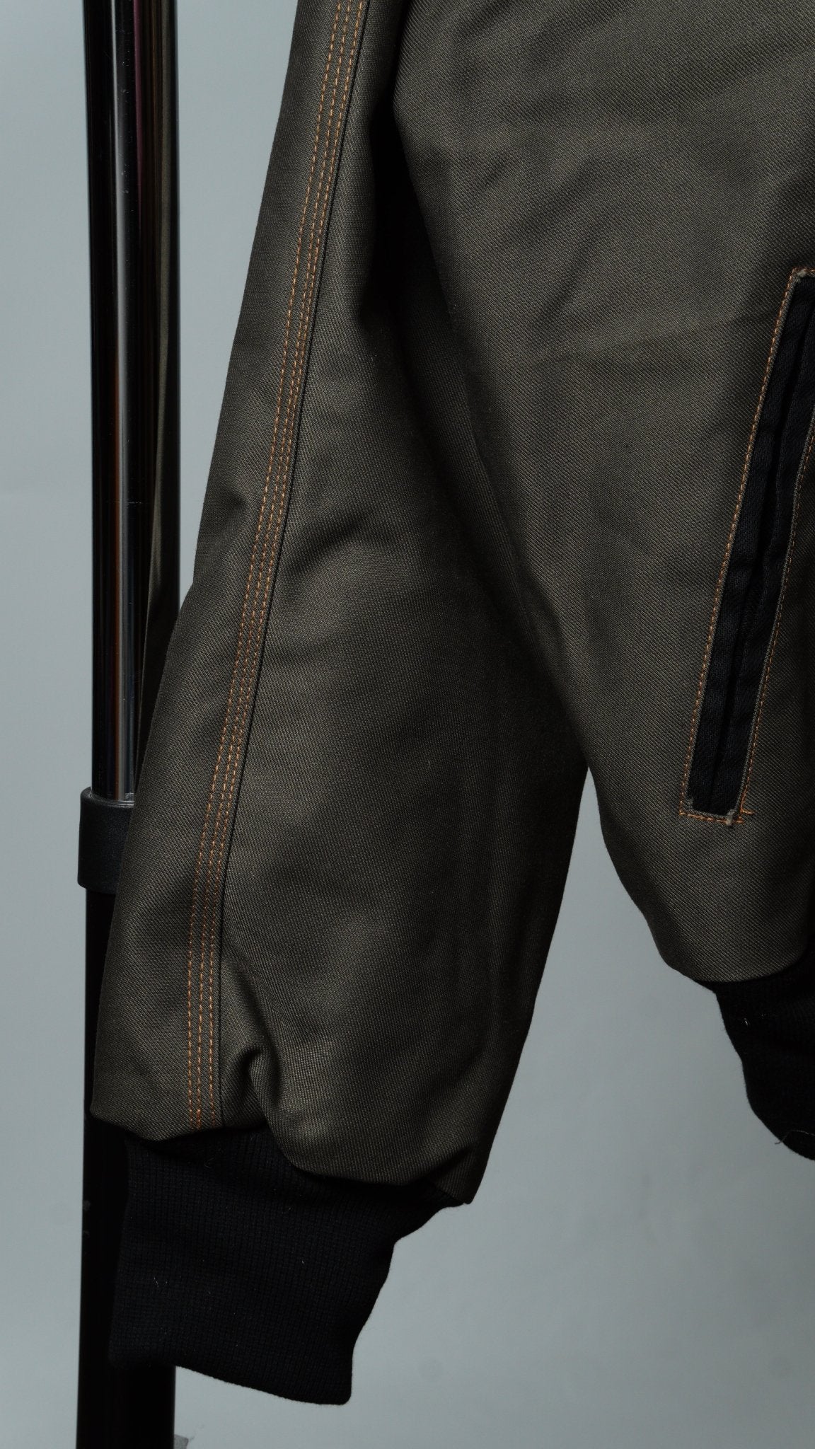 Black & Gray Colorblock Workwear Jacket - The Hellebore Shop