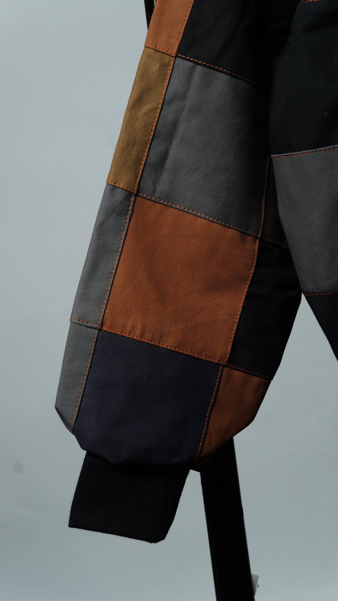Checkered Patchwork Jacket Size M - The Hellebore Shop