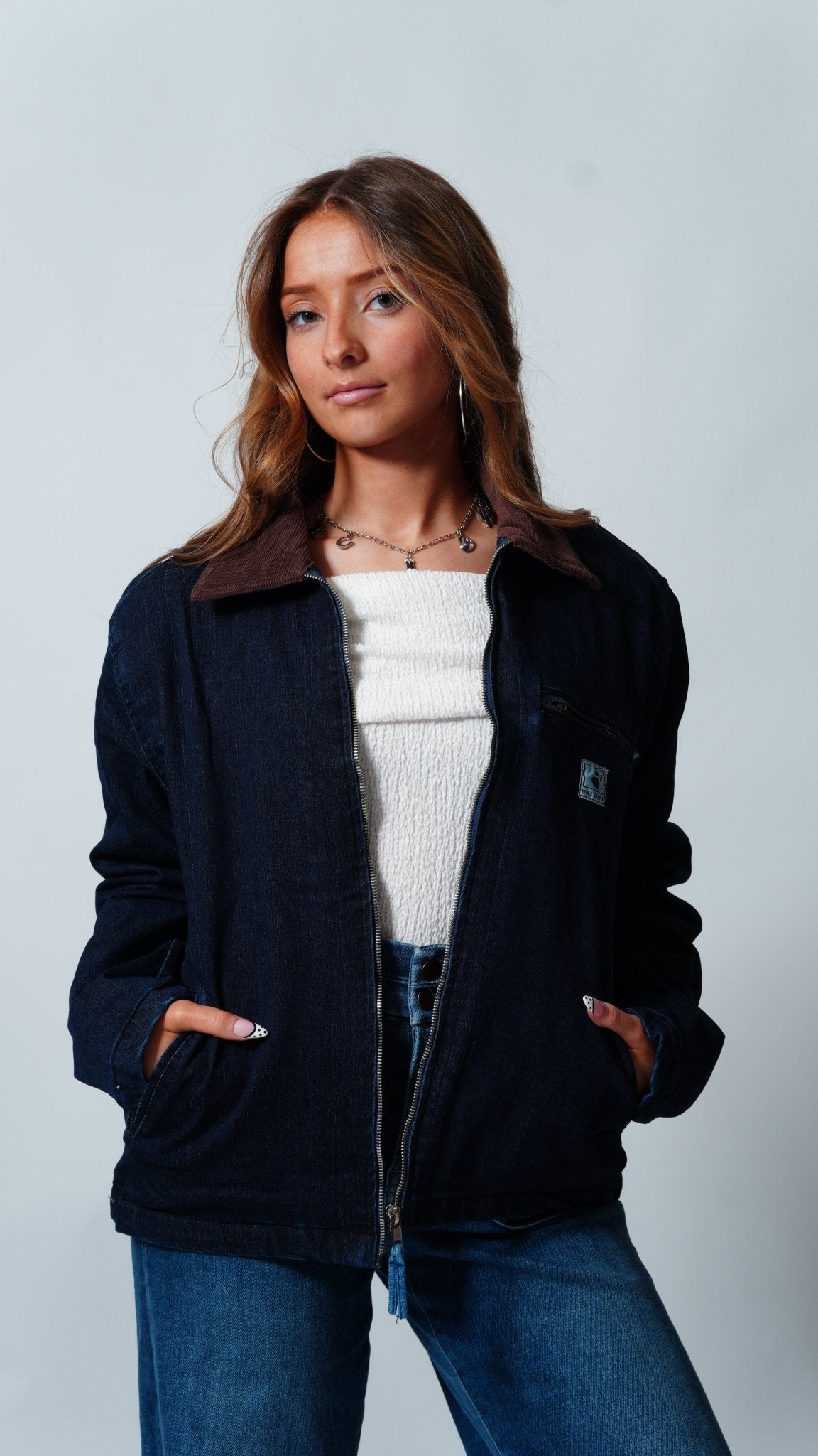 Upcycled Denim Jacket - The Hellebore Shop