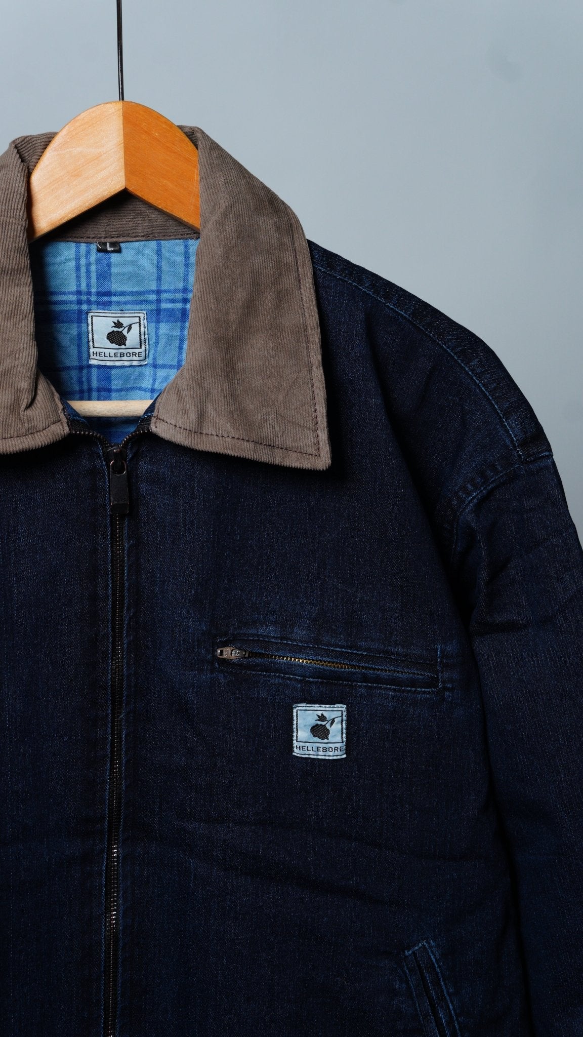 Upcycled Denim Jacket - The Hellebore Shop