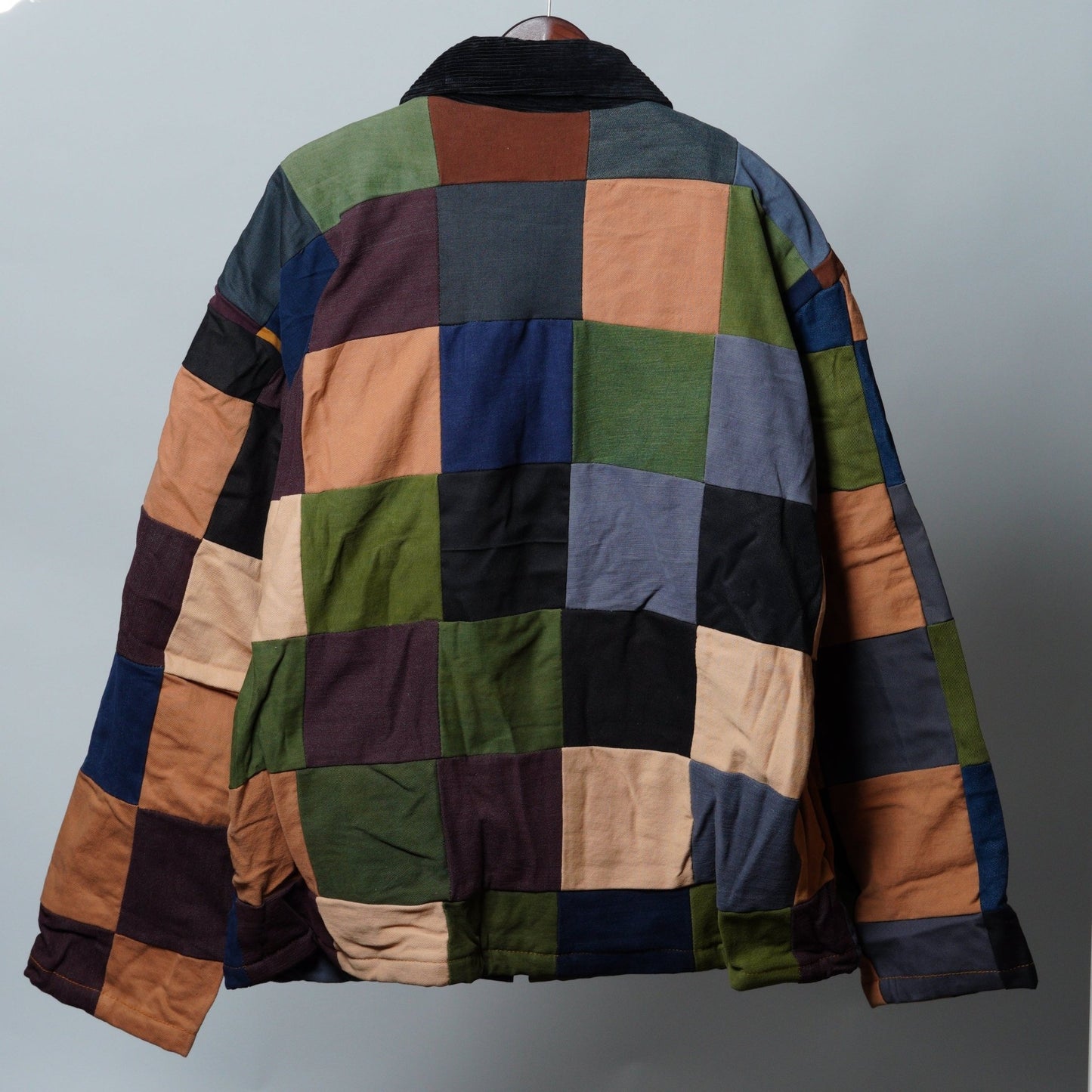 Upcycled Patchwork Jacket Size 3XL - The Hellebore Shop