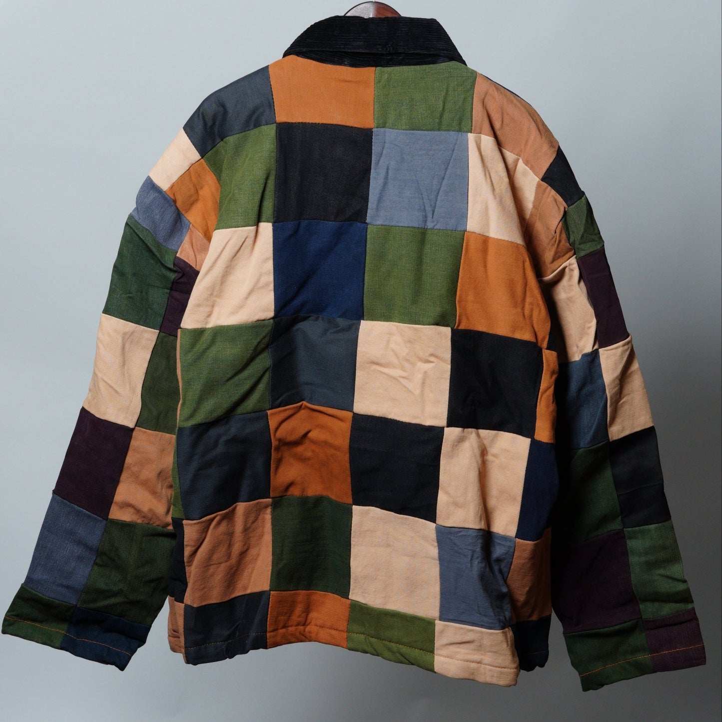 Upcycled Patchwork Jacket Size 3XL - The Hellebore Shop