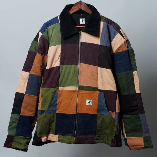 Upcycled Patchwork Jacket Size 3XL - The Hellebore Shop