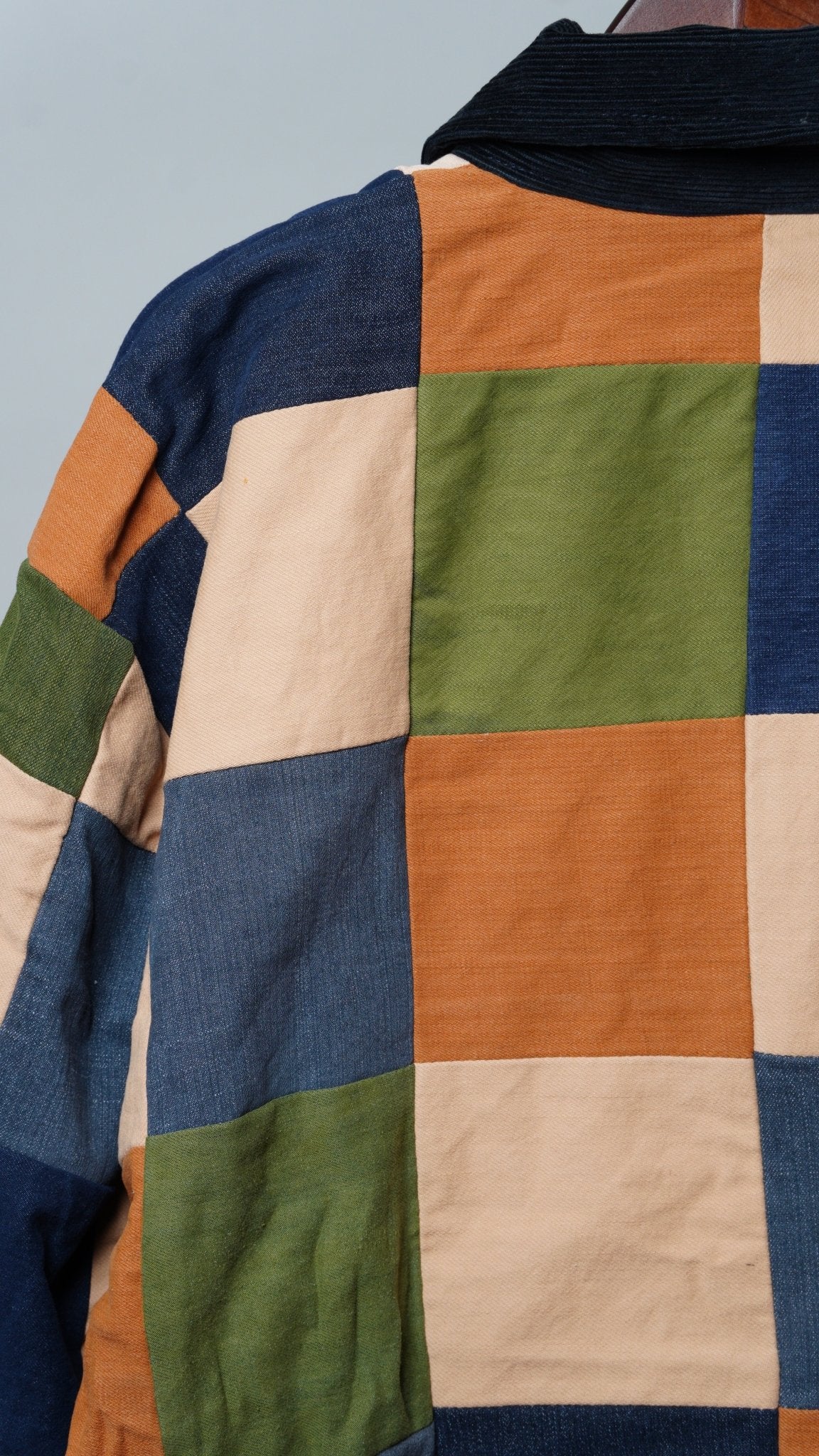 Upcycled Patchwork Jacket Size 3XL - The Hellebore Shop