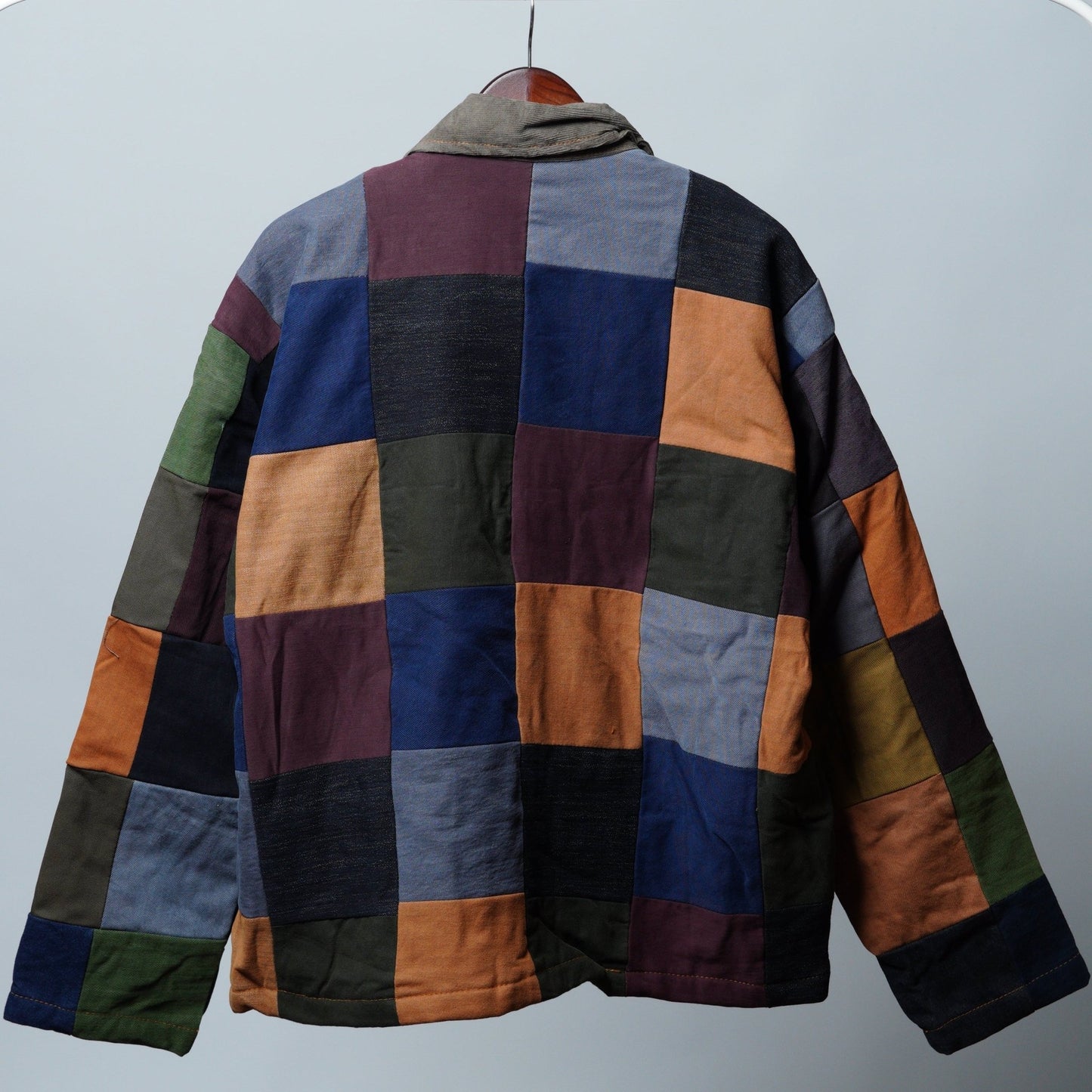Upcycled Patchwork Jacket Size L - The Hellebore Shop
