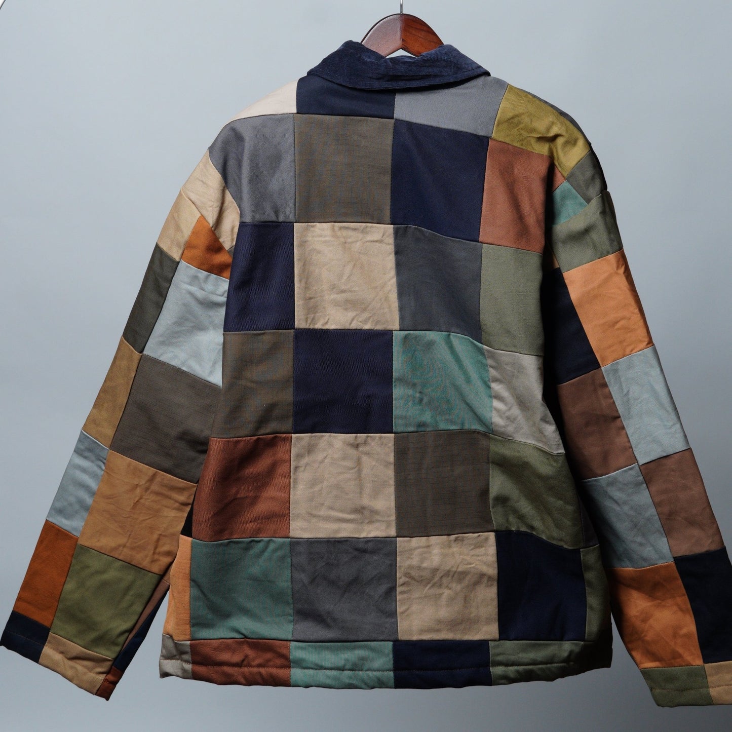 Upcycled Patchwork Jacket Size L - The Hellebore Shop