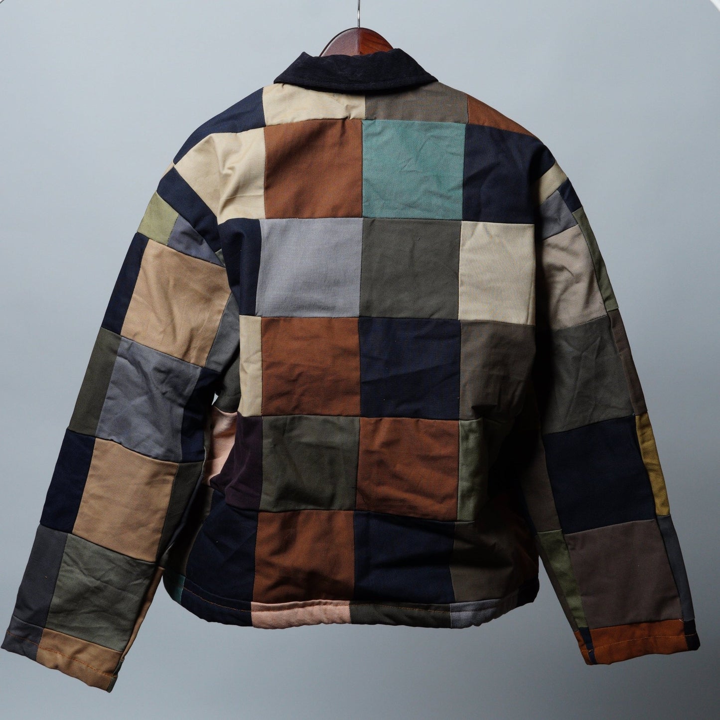 Upcycled Patchwork Jacket Size L - The Hellebore Shop