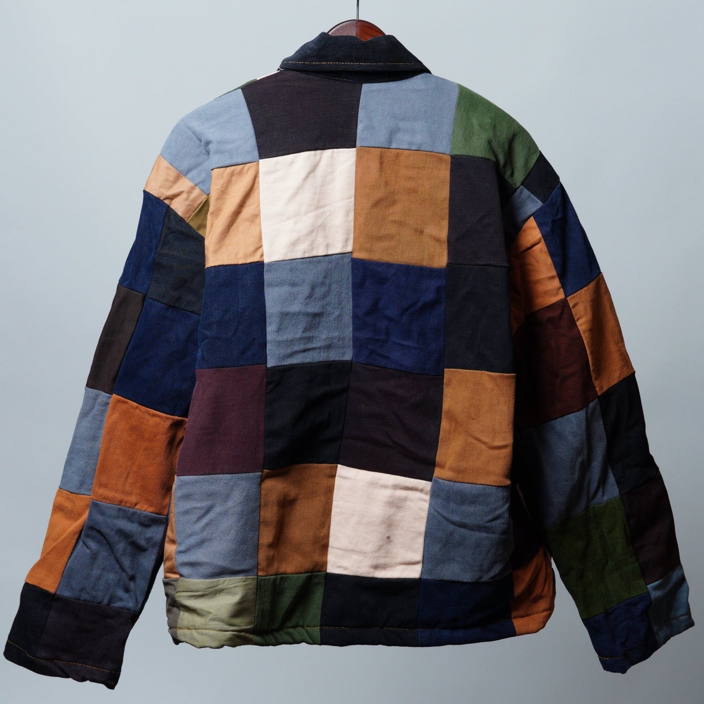 Upcycled Patchwork Jacket Size L - The Hellebore Shop
