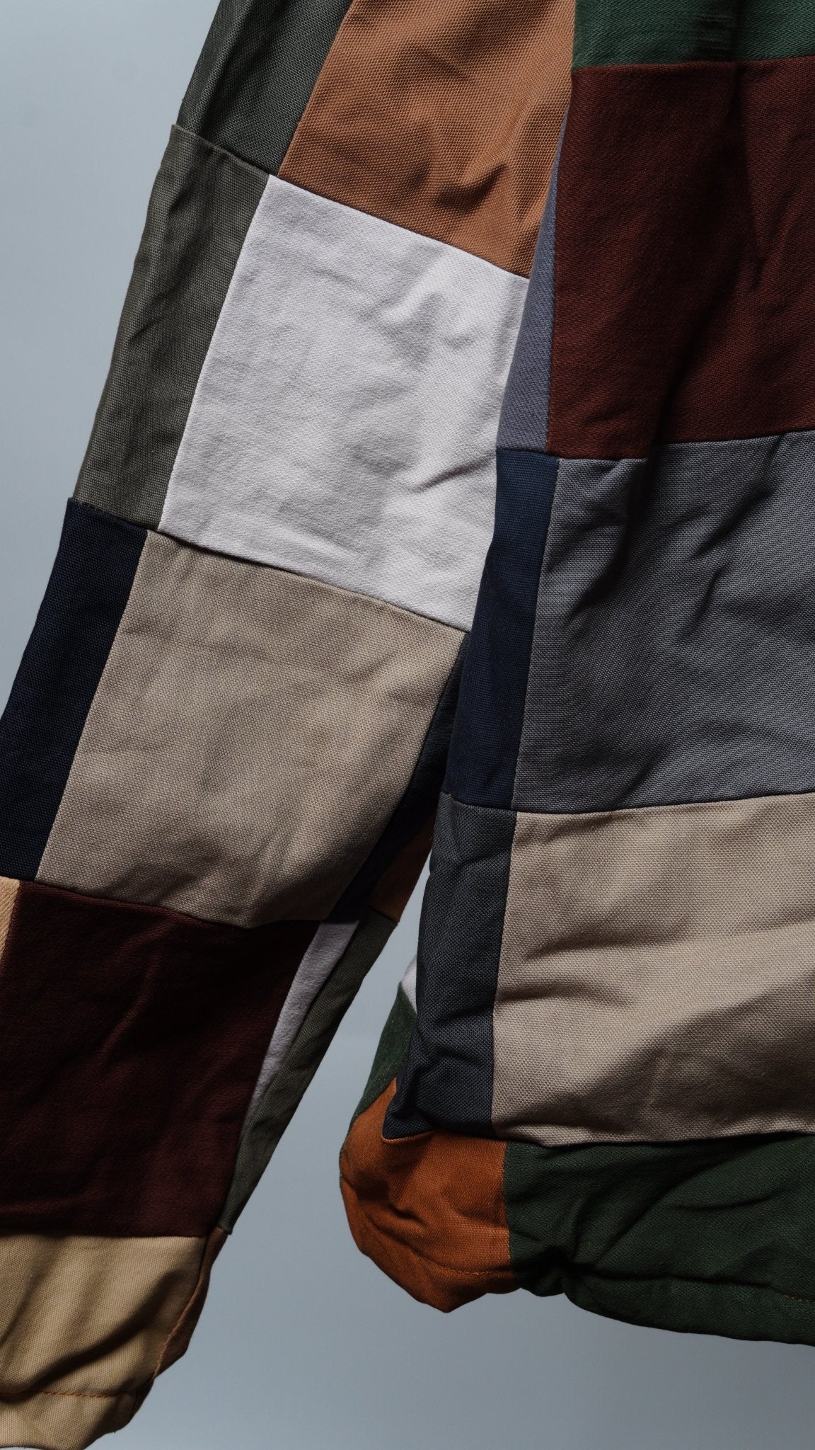 Upcycled Patchwork Jacket Size L - The Hellebore Shop