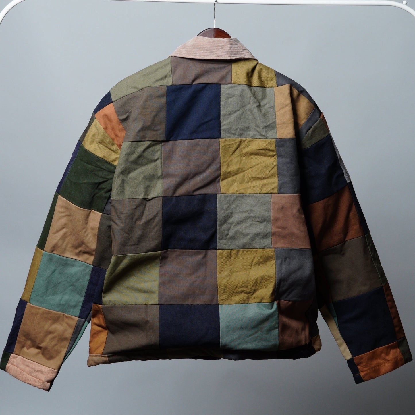 Upcycled Patchwork Jacket Size L - The Hellebore Shop