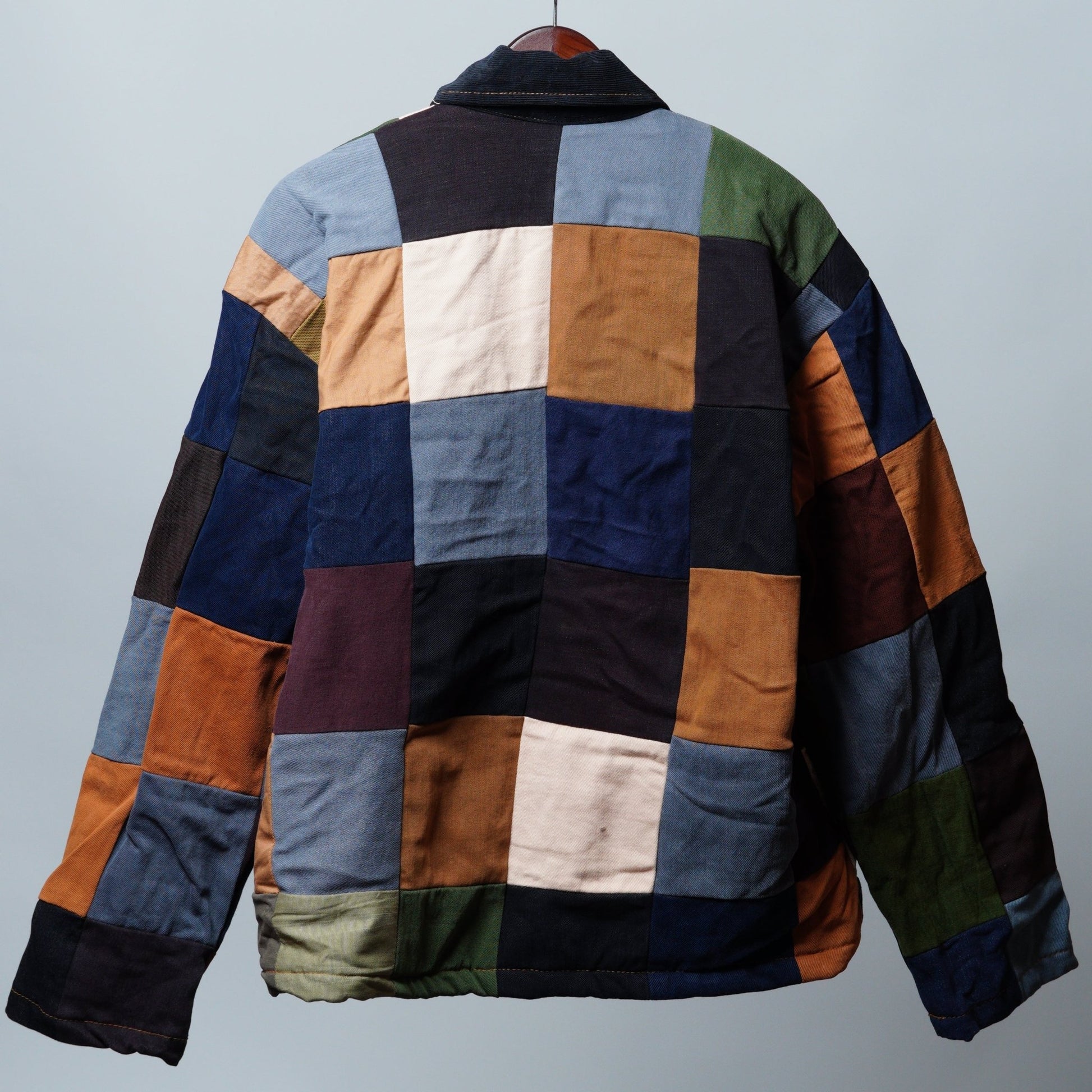 Upcycled Patchwork Jacket Size L - The Hellebore Shop