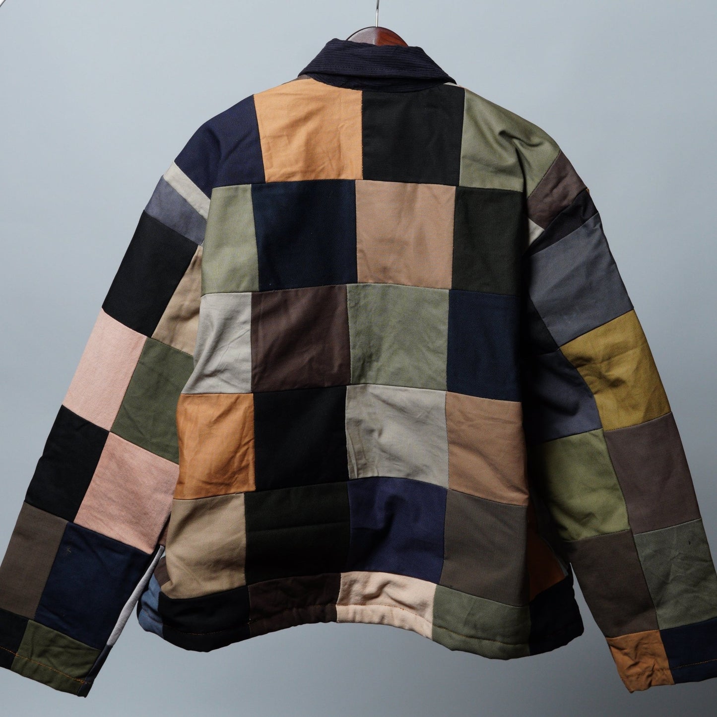 Upcycled Patchwork Jacket Size L - The Hellebore Shop