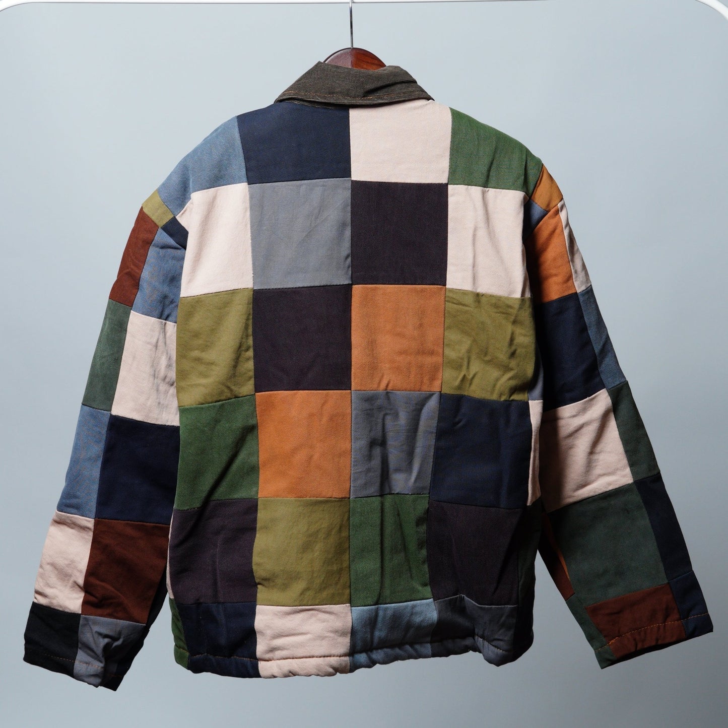 Upcycled Patchwork Jacket Size L - The Hellebore Shop