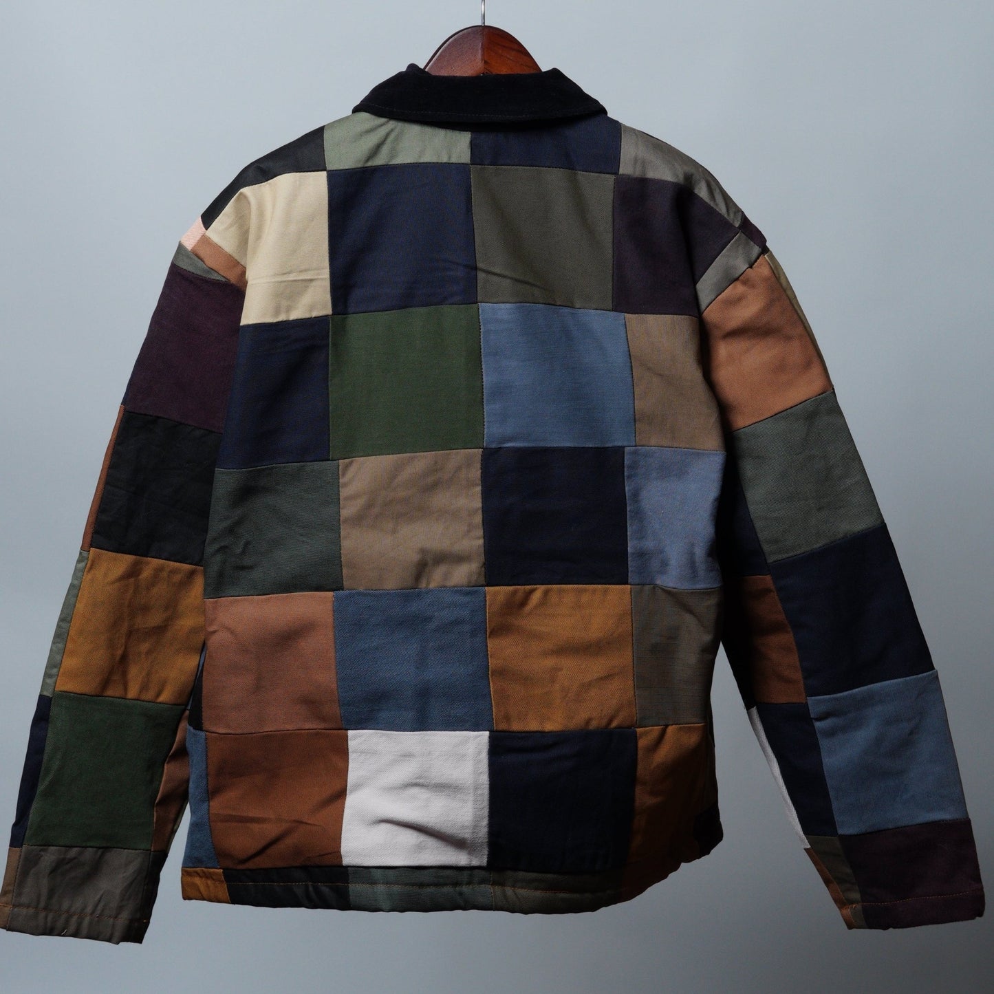 Upcycled Patchwork Jacket Size L - The Hellebore Shop