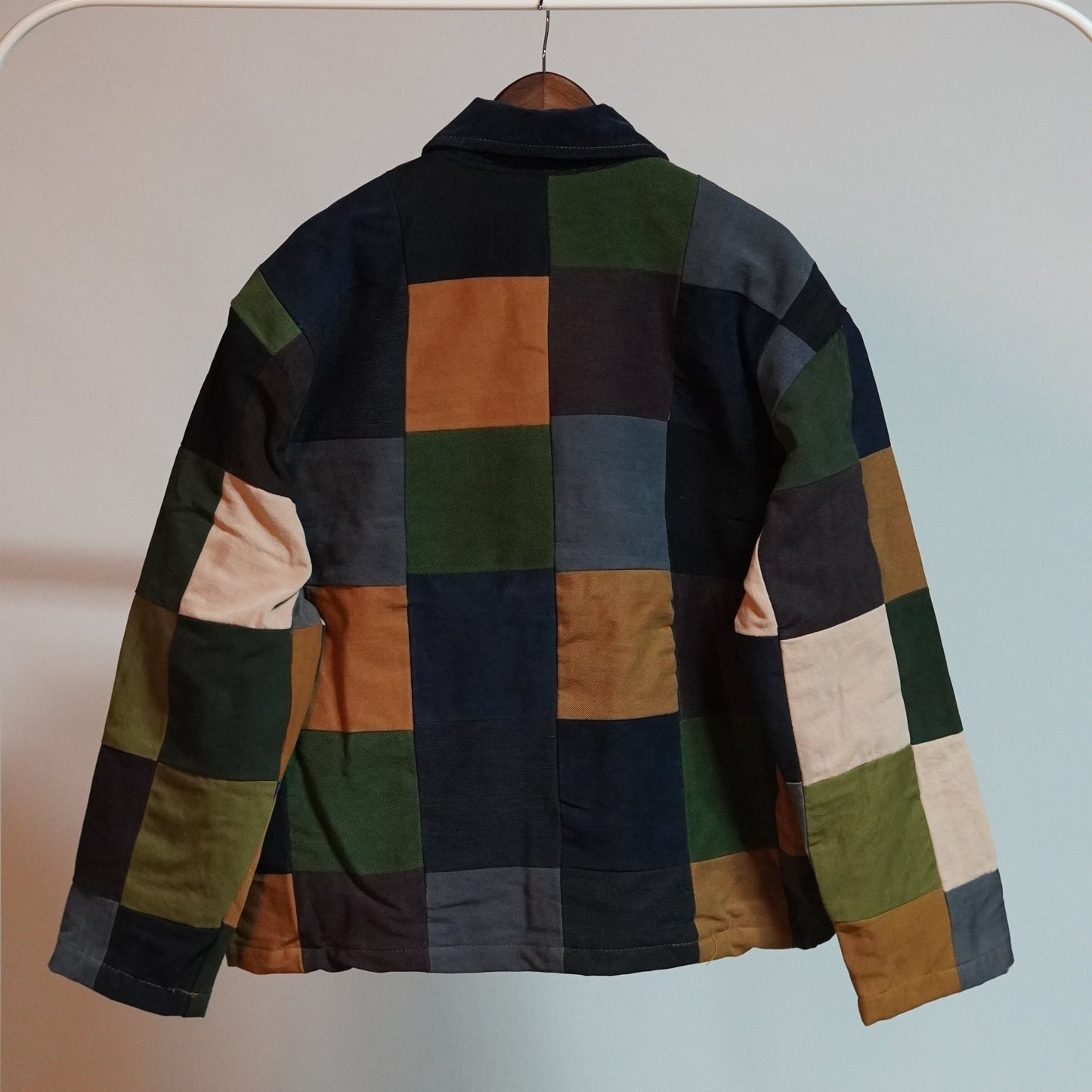 Upcycled Patchwork Jacket Size L - The Hellebore Shop