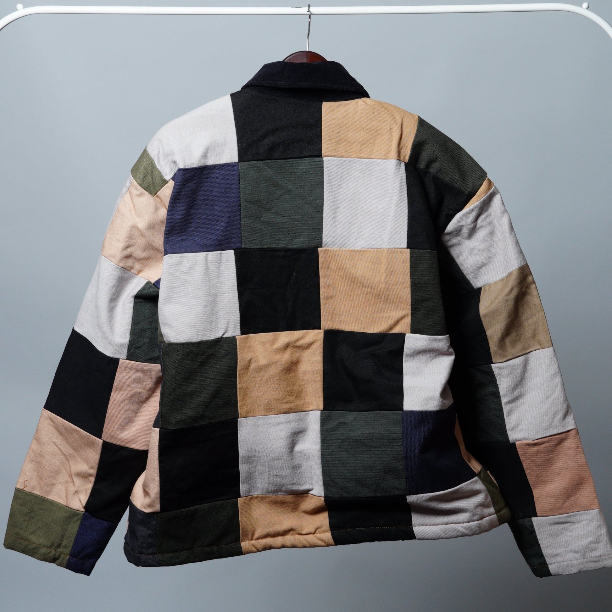 Upcycled Patchwork Jacket Size L - The Hellebore Shop