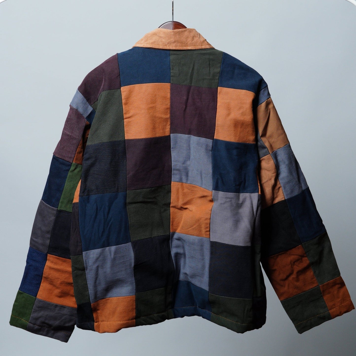 Upcycled Patchwork Jacket Size L - The Hellebore Shop