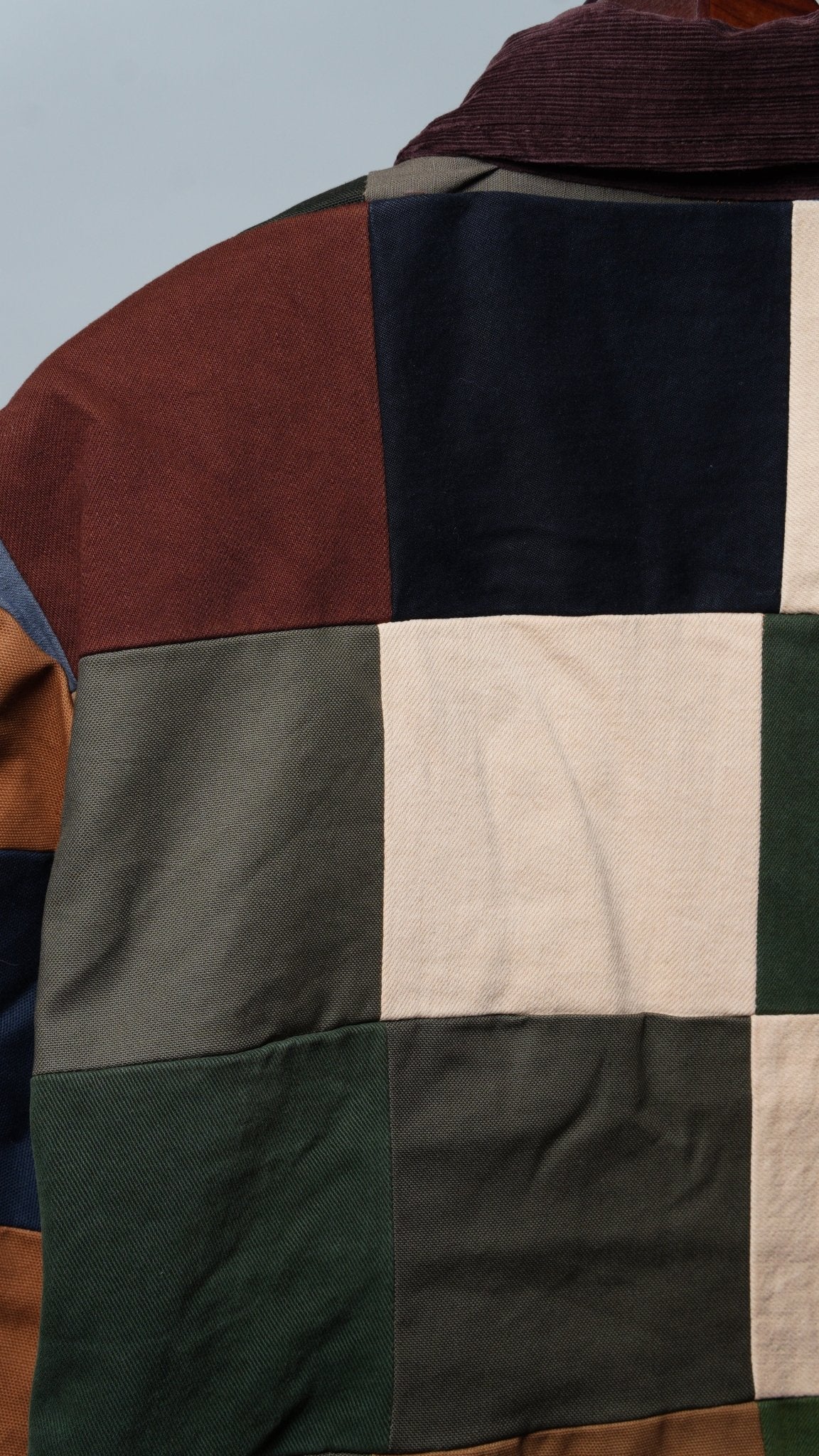 Upcycled Patchwork Jacket Size S - The Hellebore Shop