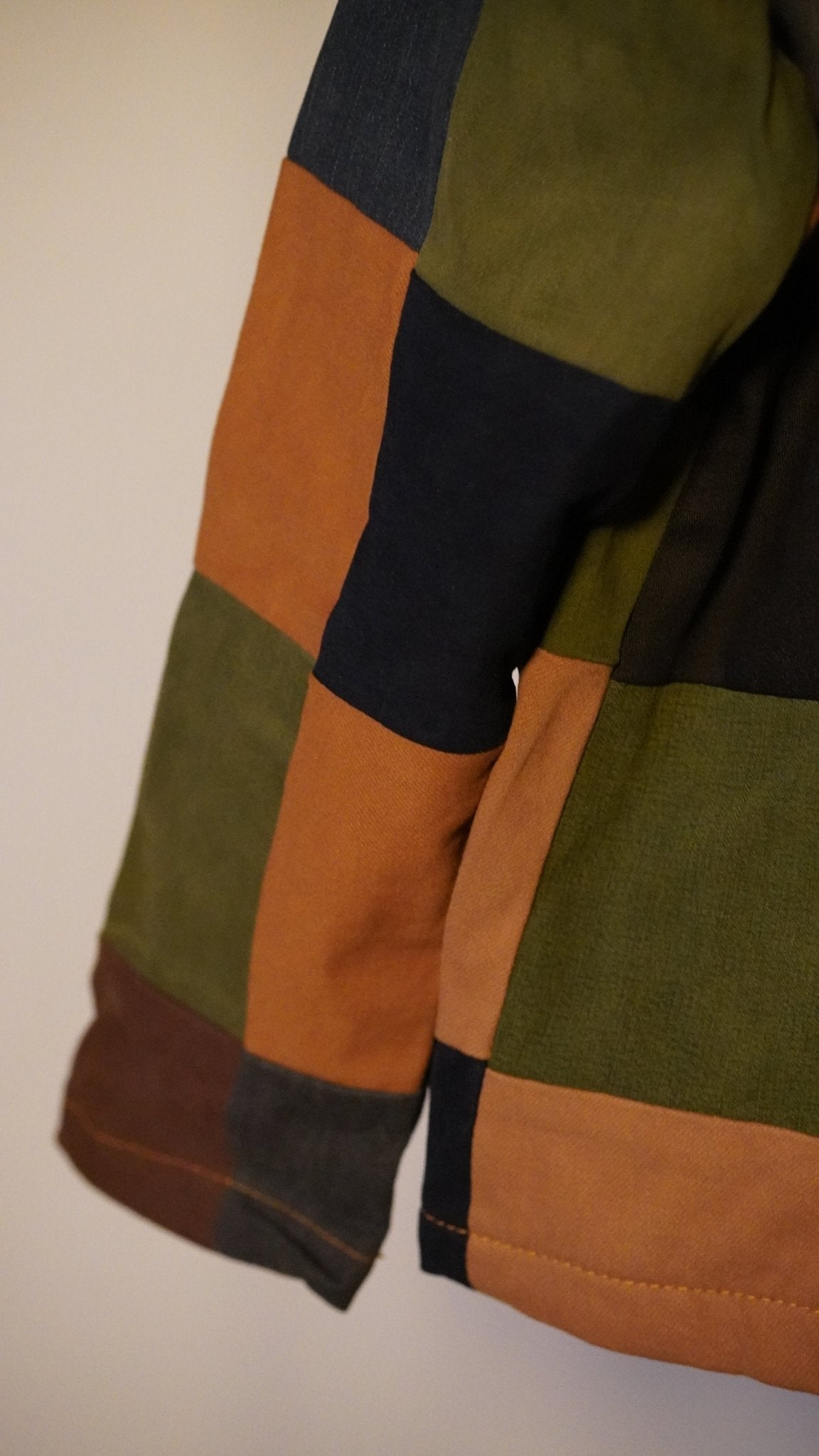 Upcycled Patchwork Jacket Size S - The Hellebore Shop