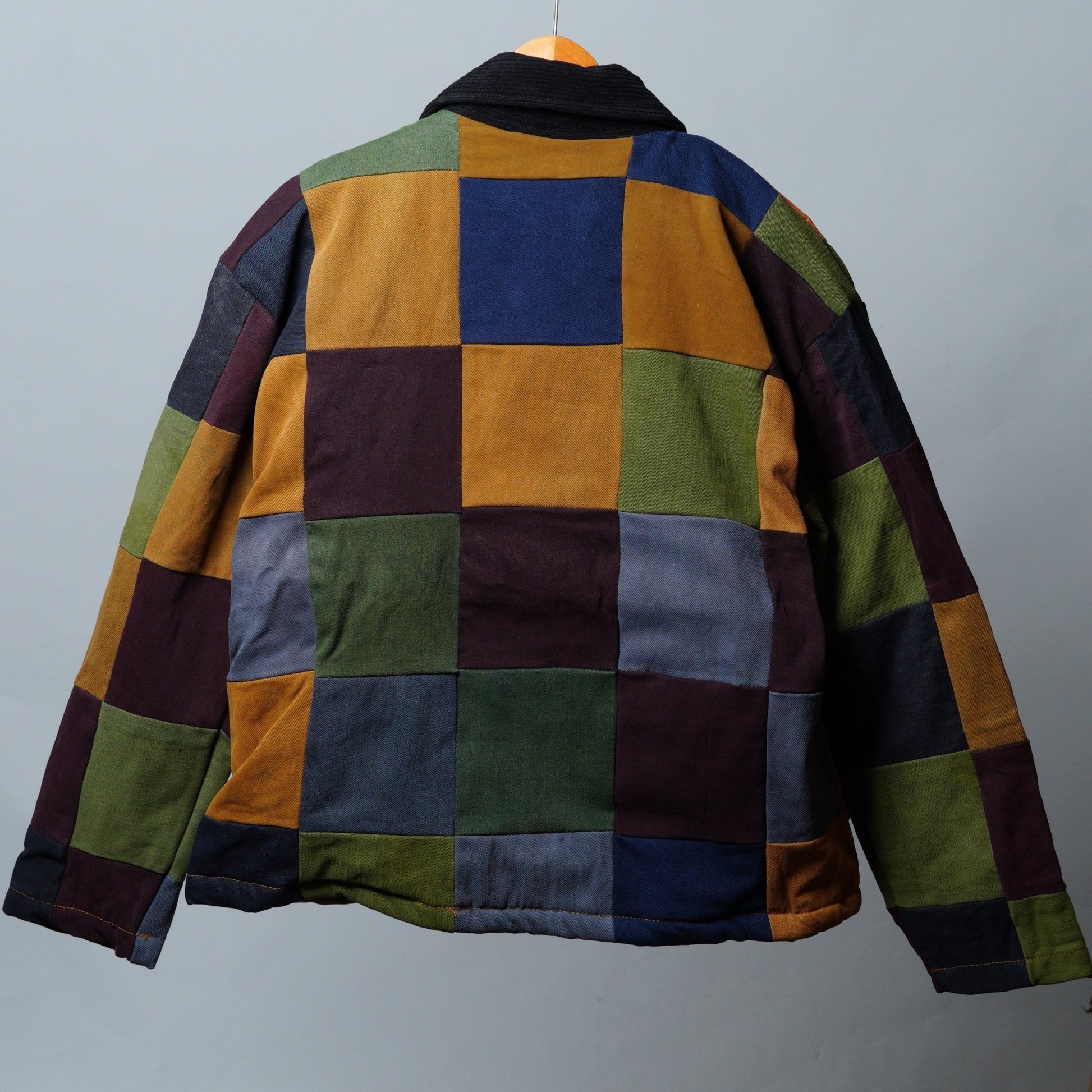 Upcycled Patchwork Jacket Size S - The Hellebore Shop