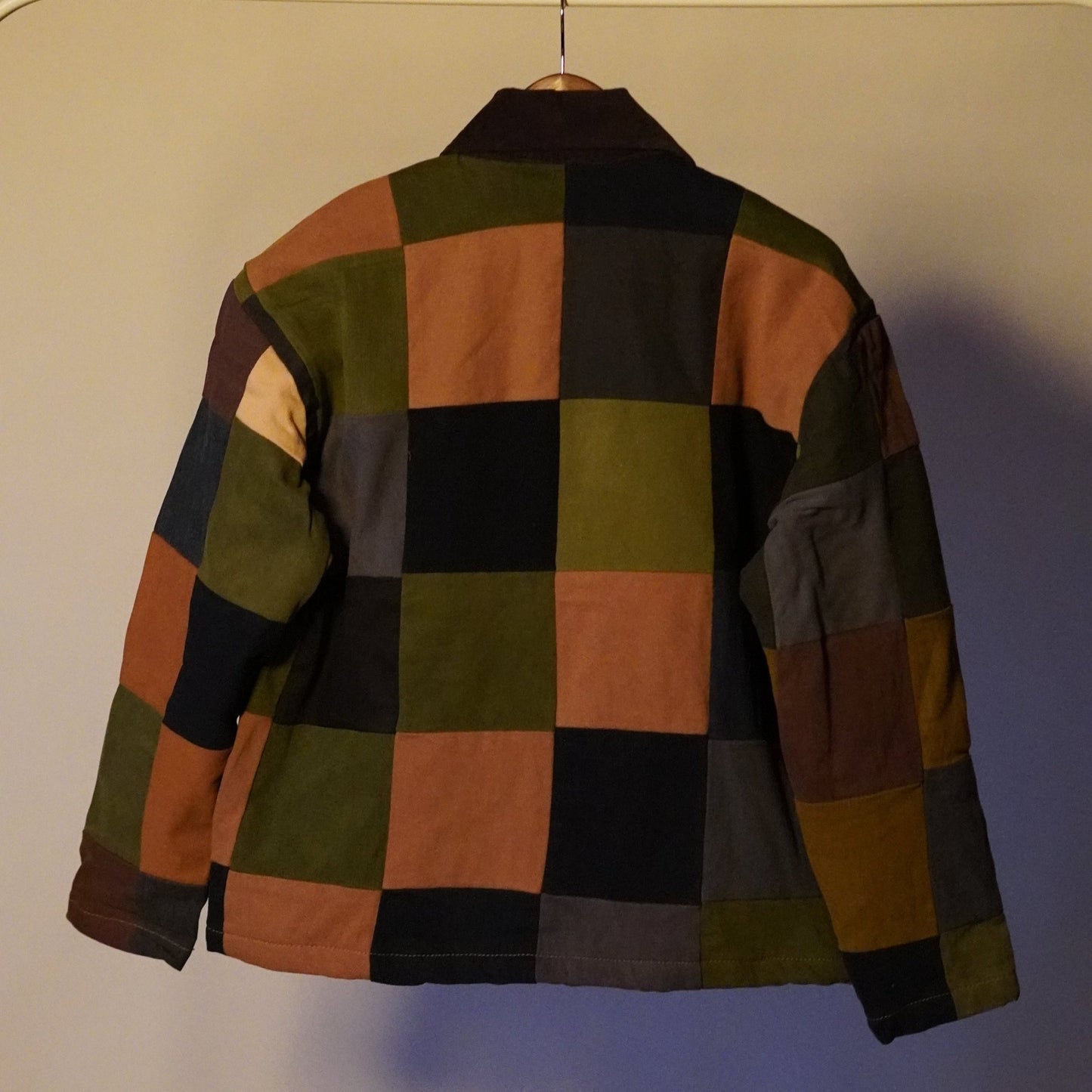 Upcycled Patchwork Jacket Size S - The Hellebore Shop