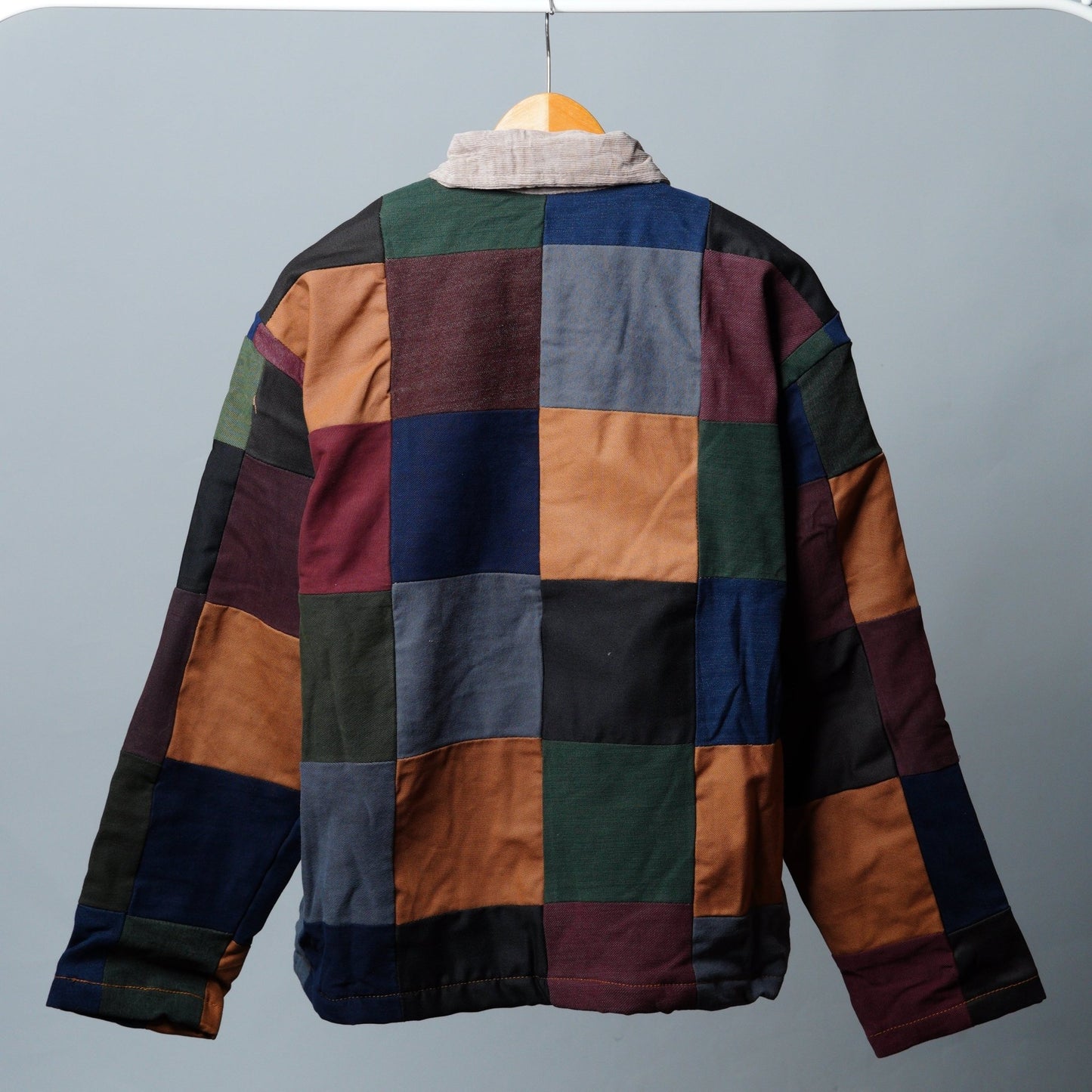 Upcycled Patchwork Jacket Size S - The Hellebore Shop