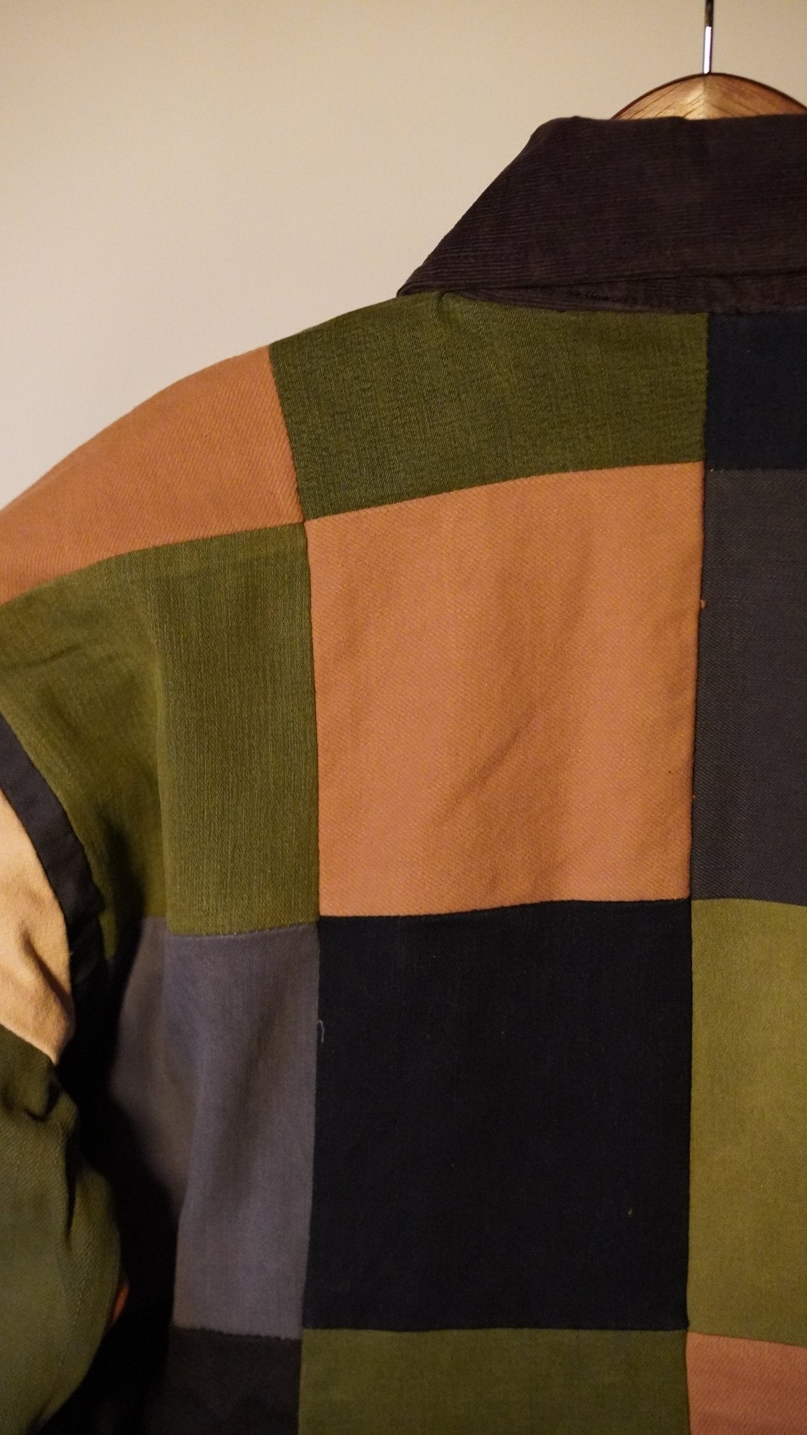Upcycled Patchwork Jacket Size S - The Hellebore Shop