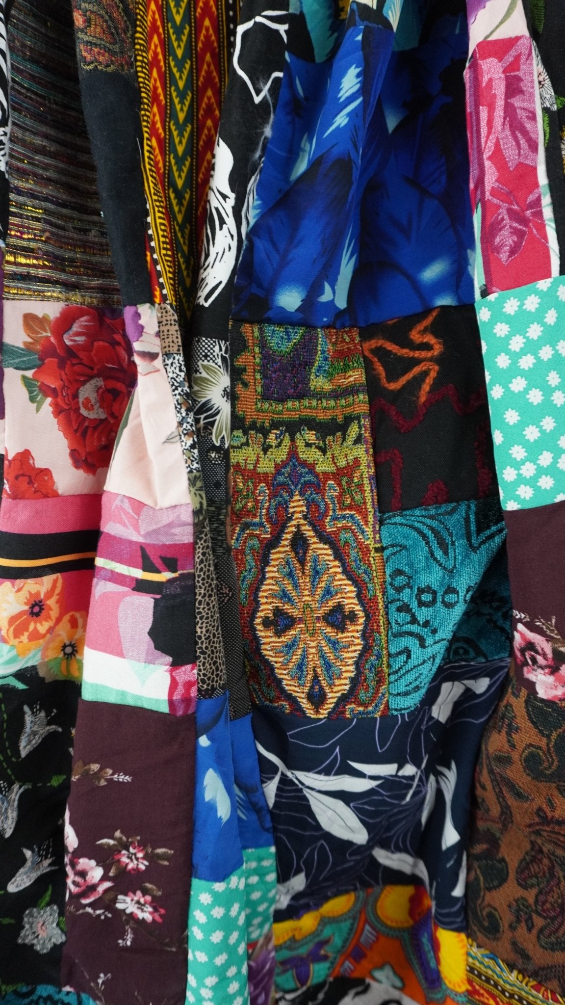 Upcycled Patchwork Maxi Skirt - The Hellebore Shop