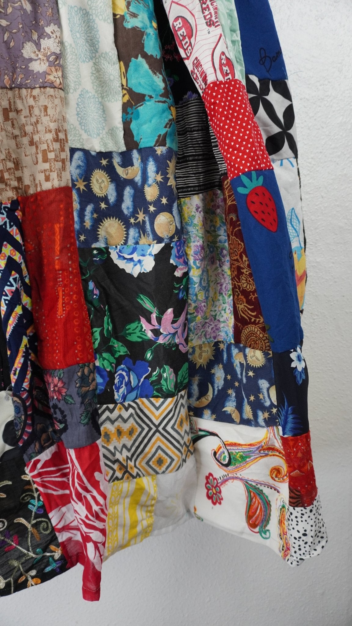 Upcycled Patchwork Maxi Skirt - The Hellebore Shop