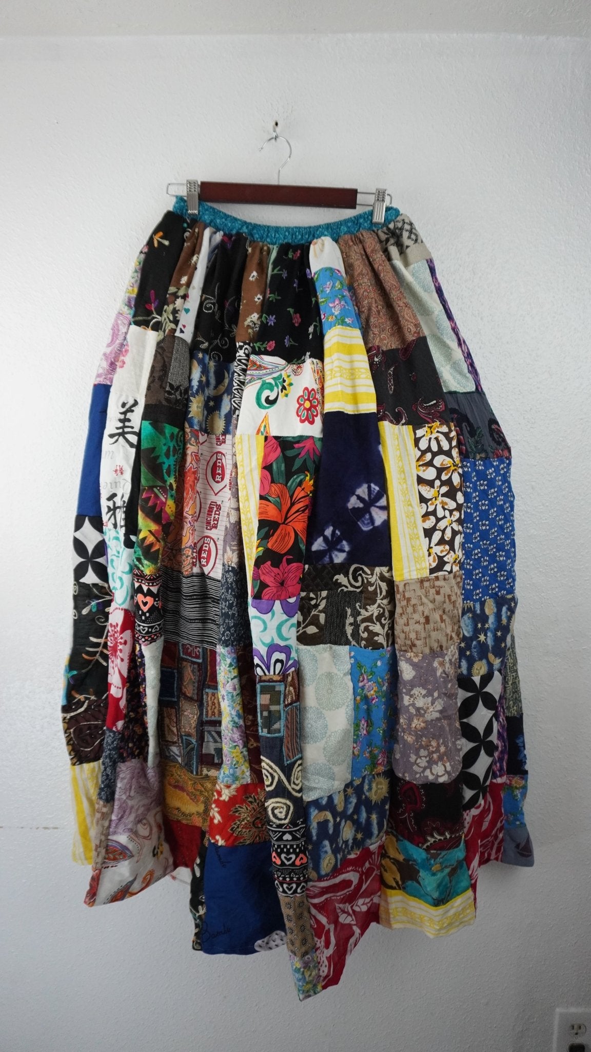 Upcycled Patchwork Maxi Skirt - The Hellebore Shop