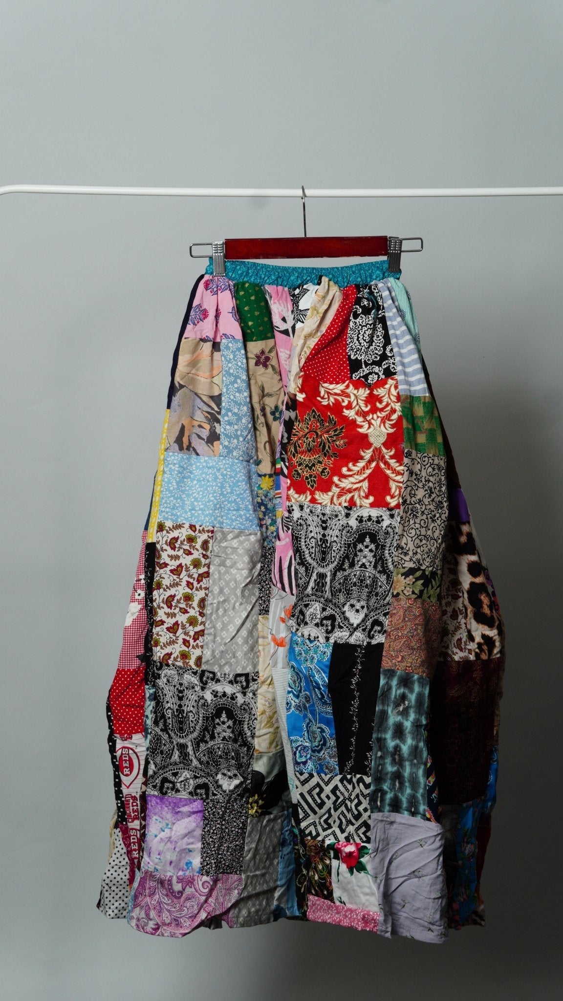 Upcycled Patchwork Maxi Skirt - The Hellebore Shop