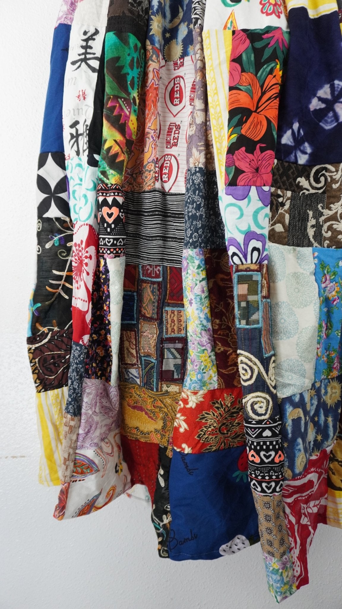 Upcycled Patchwork Maxi Skirt - The Hellebore Shop