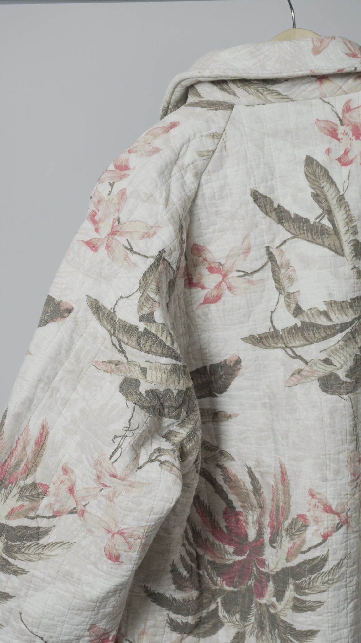 Upcycled Quilt Cocoon Trench Coat - The Hellebore Shop