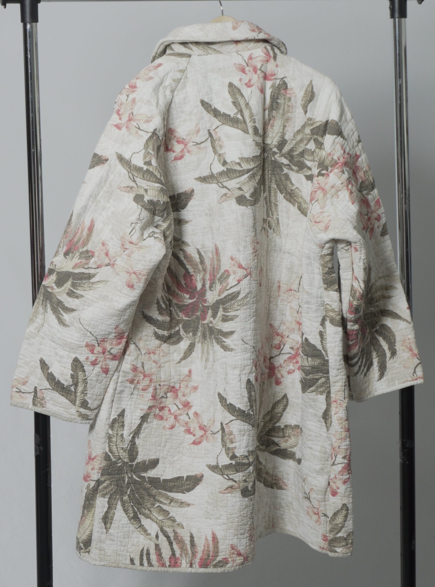 Upcycled Quilt Cocoon Trench Coat - The Hellebore Shop