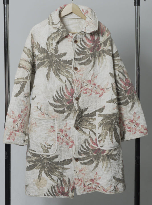 Upcycled Quilt Cocoon Trench Coat - The Hellebore Shop